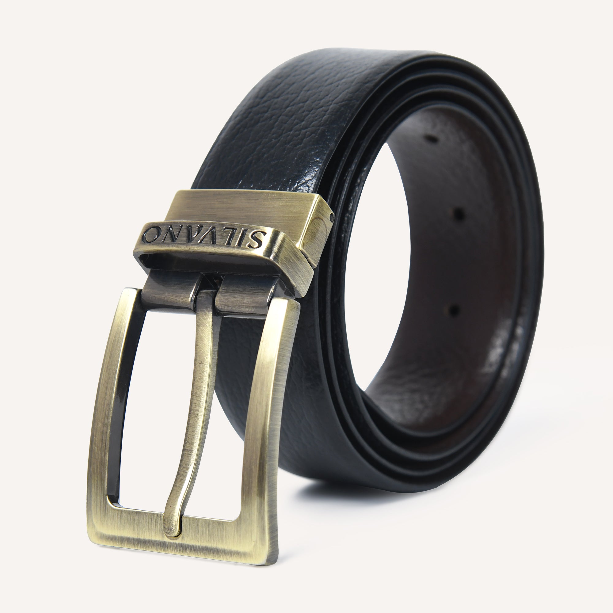 TRIUMPH CINCH FORMAL REVERSIBLE BELT - BLACK/DARK BROWN