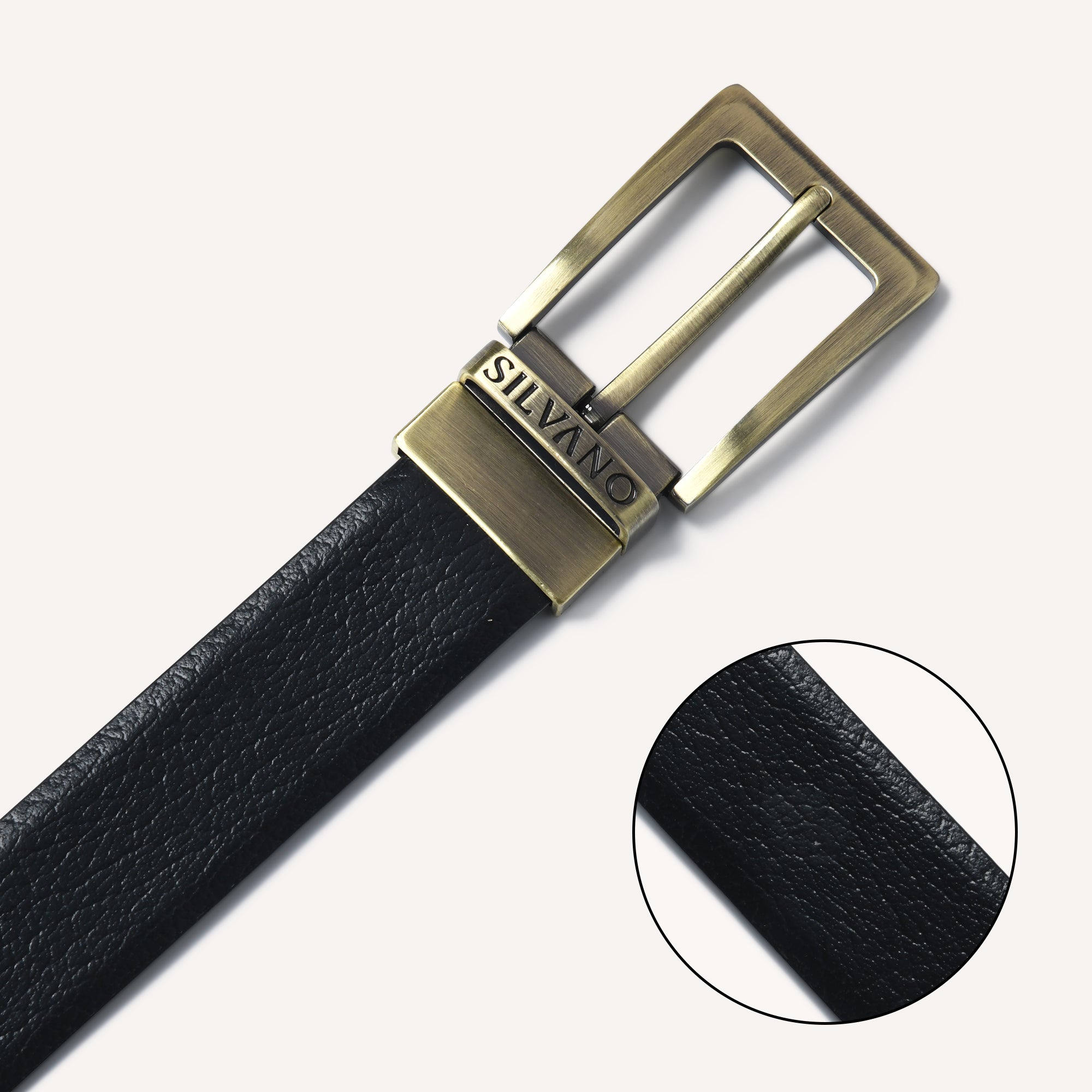 TRIUMPH CINCH FORMAL REVERSIBLE BELT - BLACK/DARK BROWN