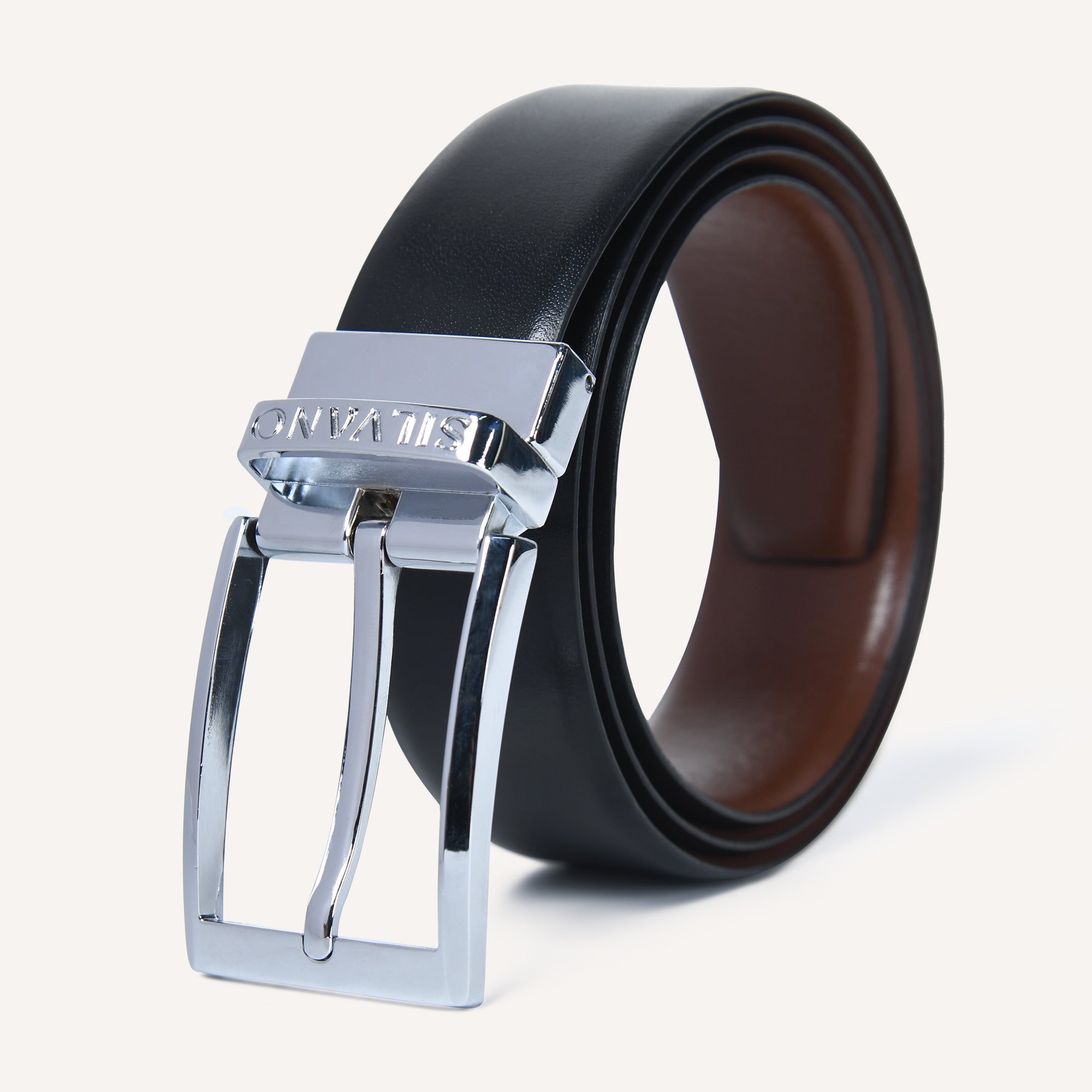 MAVERICK BELT FORMAL REVERSIBLE BELT - BLACK/BROWN