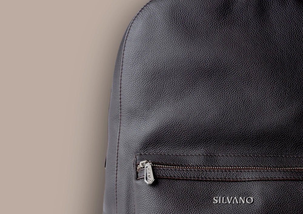 trail trekkar backpack - dark brown leather backpack