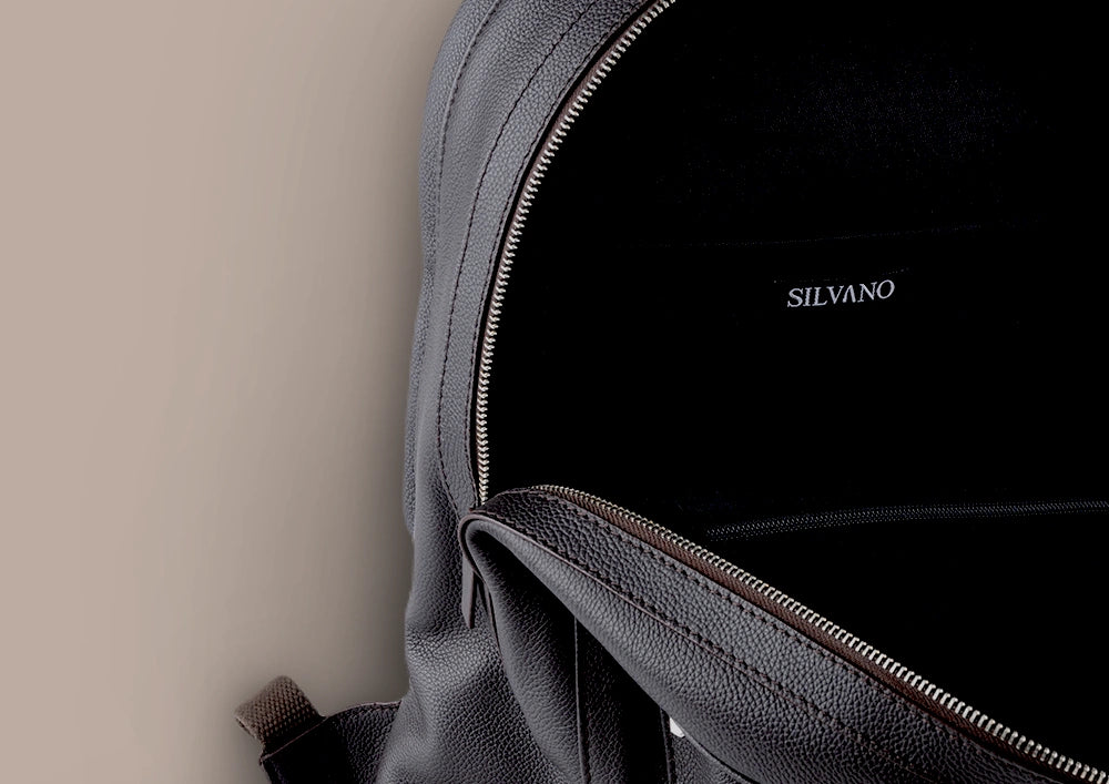 trail trekkar backpack - dark brown leather backpack