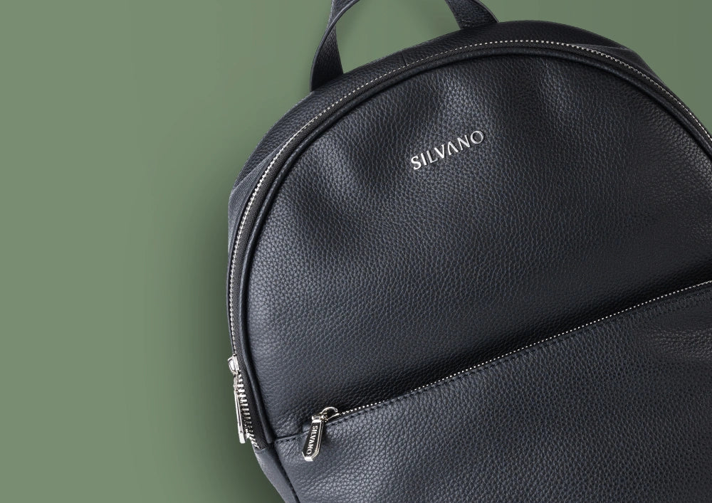 commute pack backpack - black leather backpack