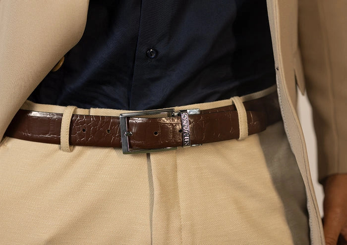 EXECUTIVE FORMAL REVERSIBLE BELT - BLACK/BROWN