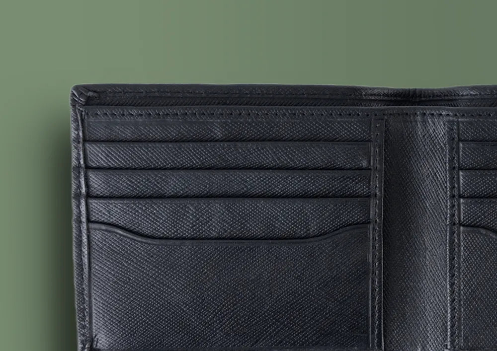 titan tally wallet - black leather wallet