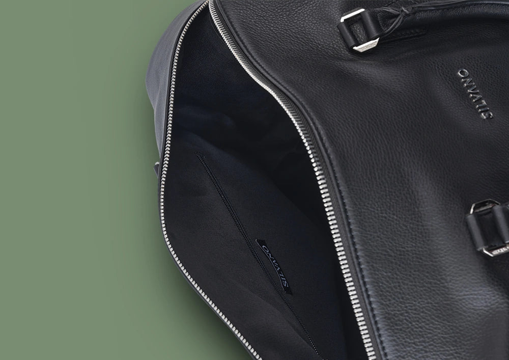 gear grip weekender duffle bag - black leather duffle bag