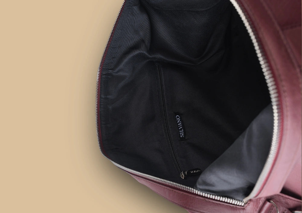 KNAPSACK WEEKENDER DUFFLE BAG - OX BLOOD