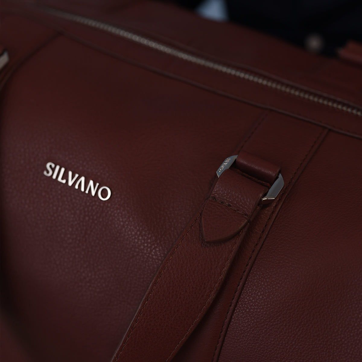 Silvano leather duffle bag