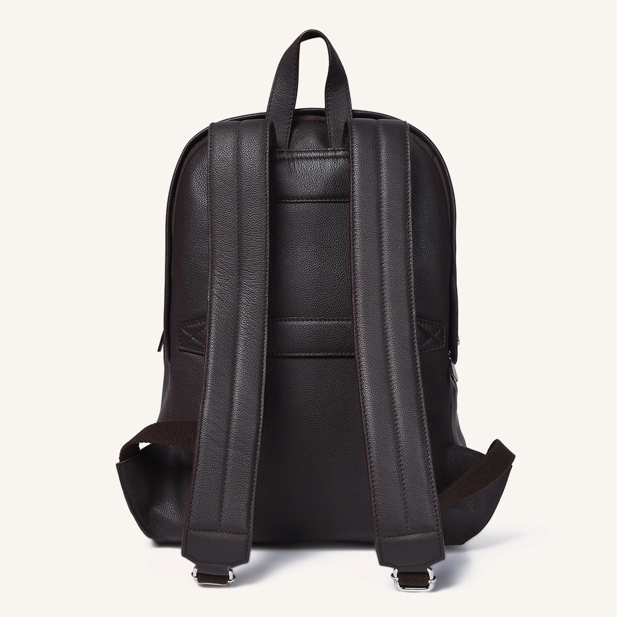 silvano trail trekkar backpack - dark brown leather backpack