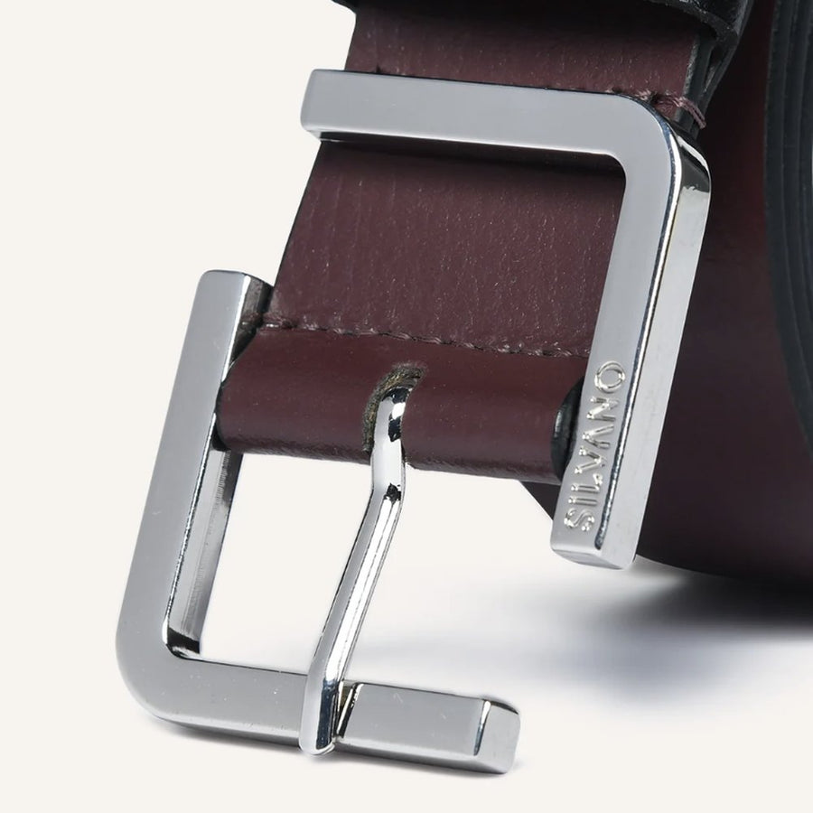 Silvano signature hardware: belt buckle, polished nickel