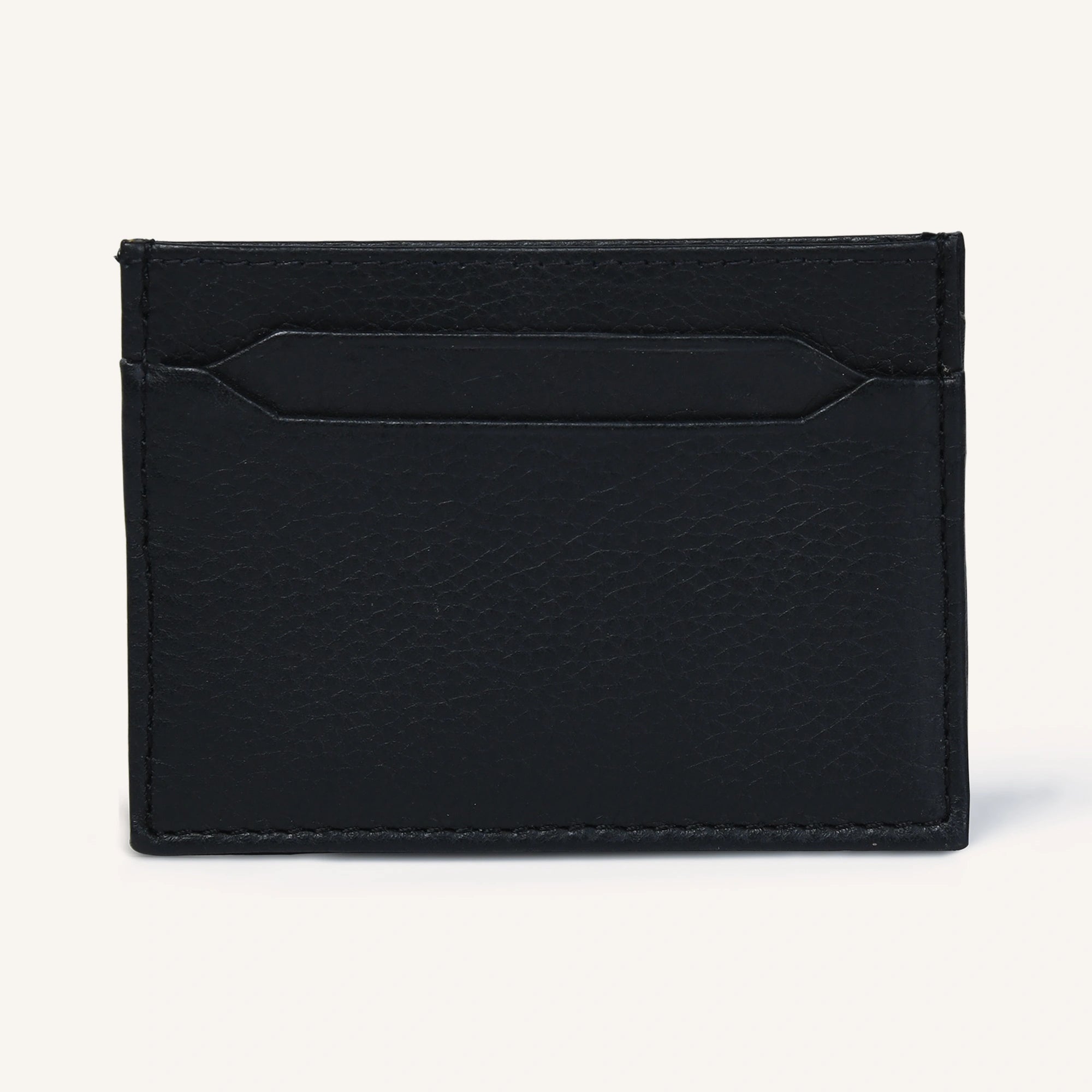 silvano fold flex card holder - black leather card holder