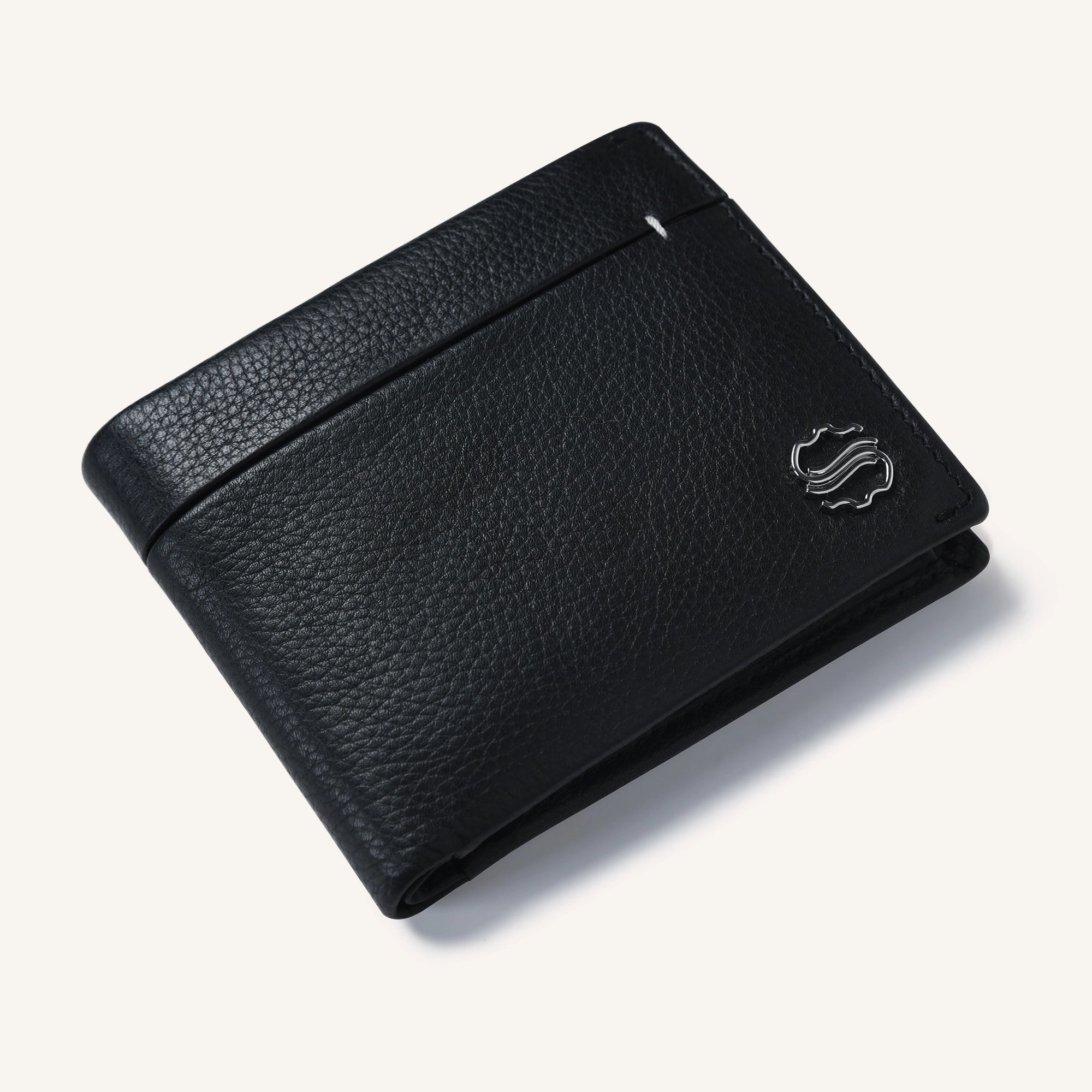 silvano fold flex wallet - black leather wallet