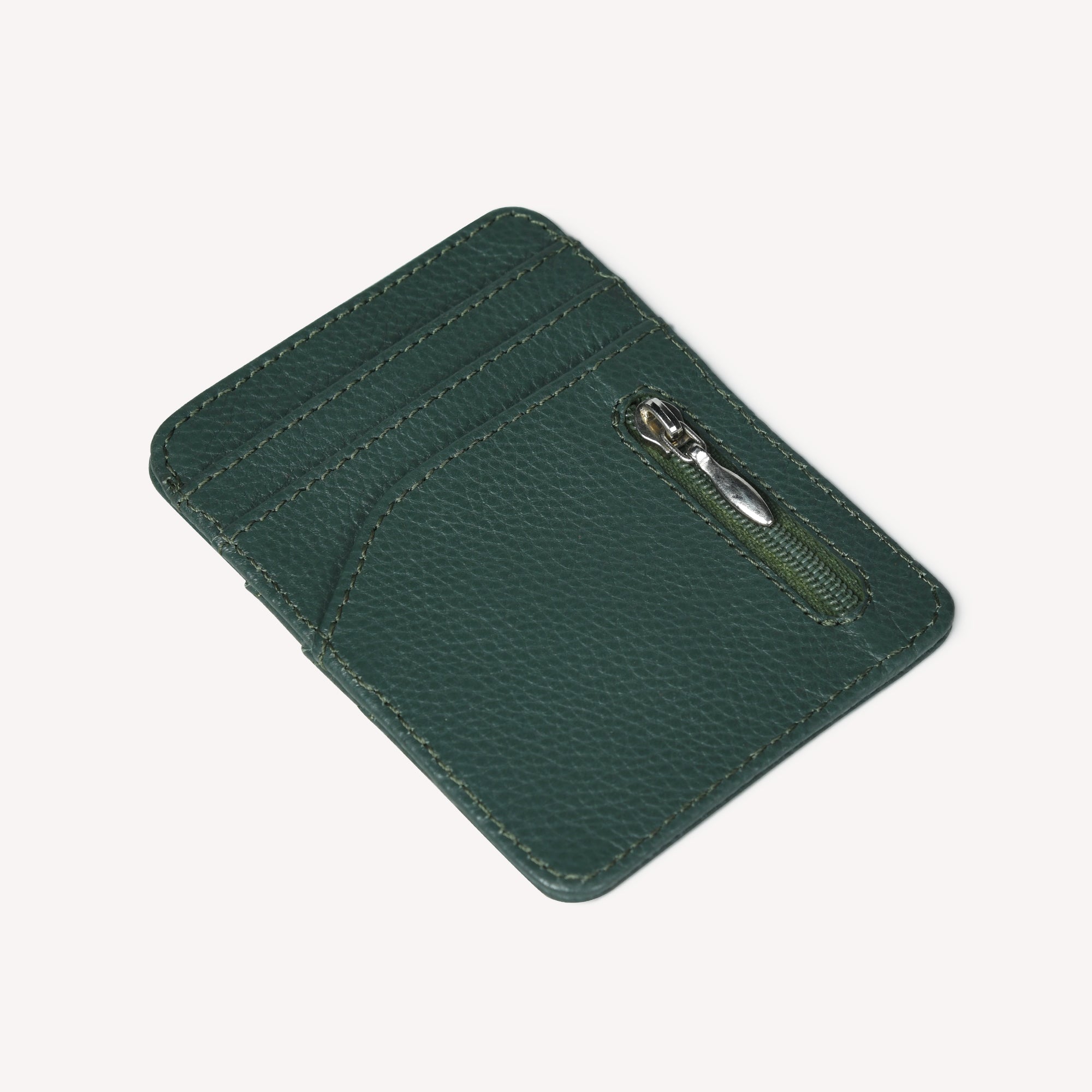 SIENA LEATHER CARD HOLDER FOR MEN – OLIVE