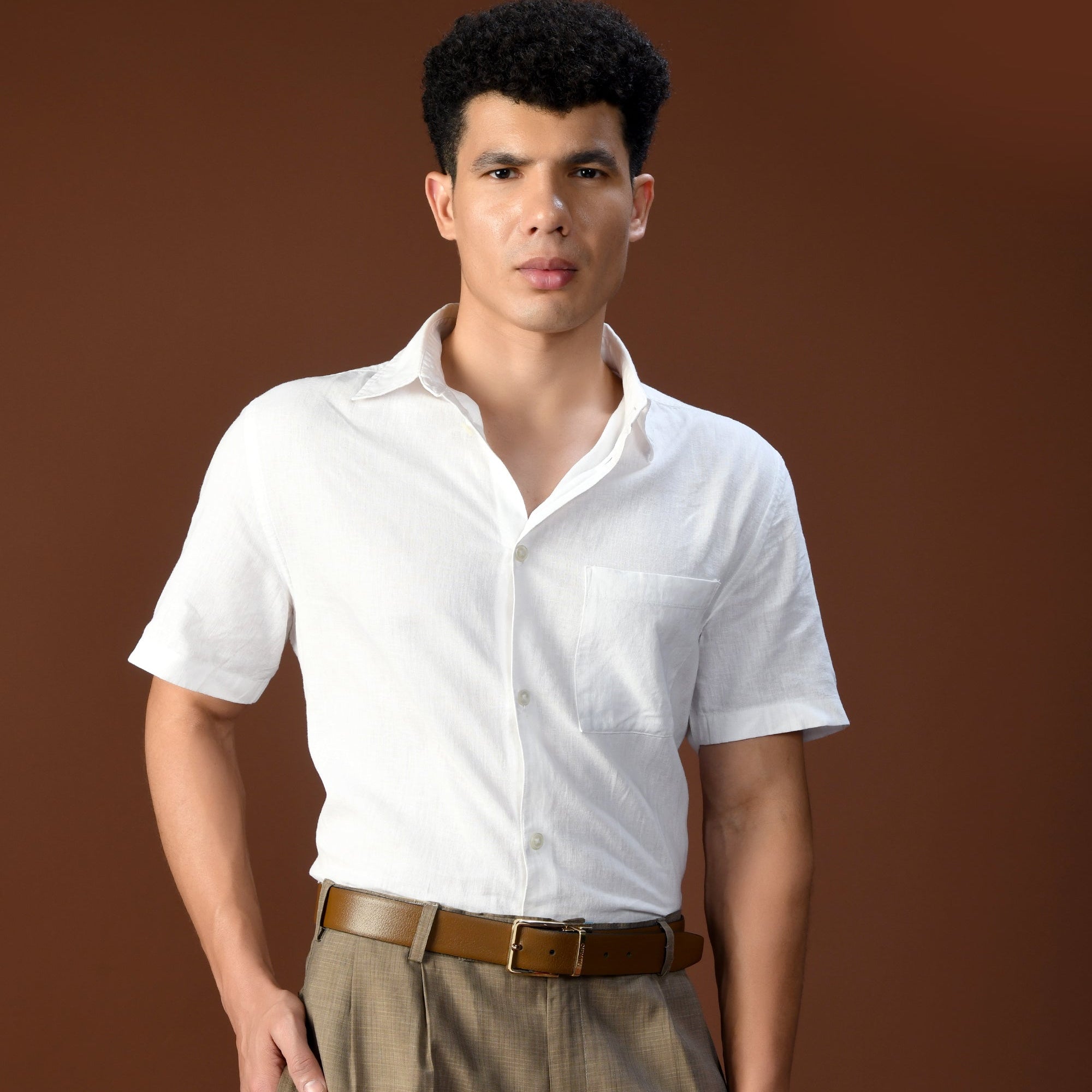 TOSCANO Belt FOR MEN – BRONZE BROWN/CAVIAR