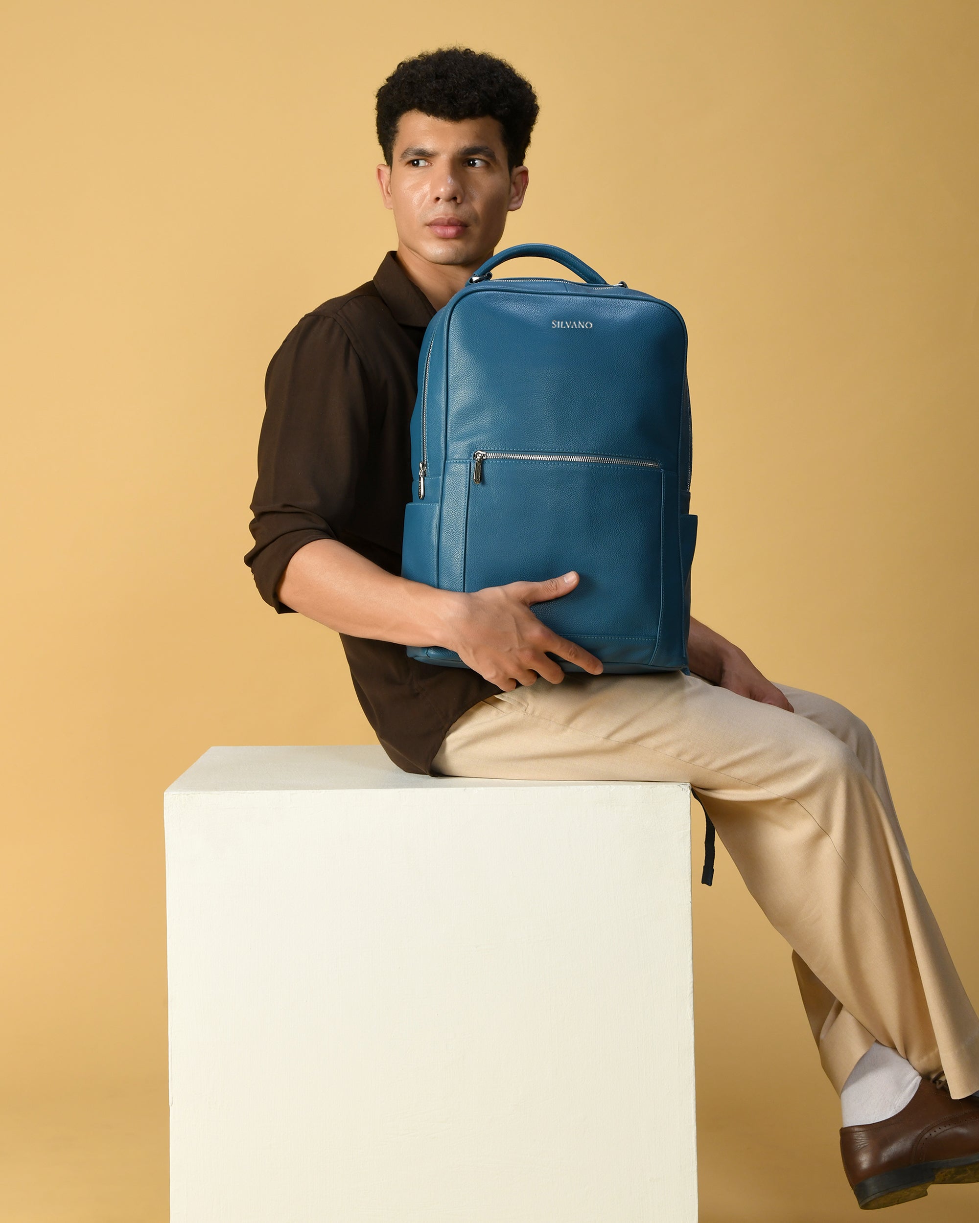 CORE LAPTOP BACKPACK FOR MEN- LYONS BLUE