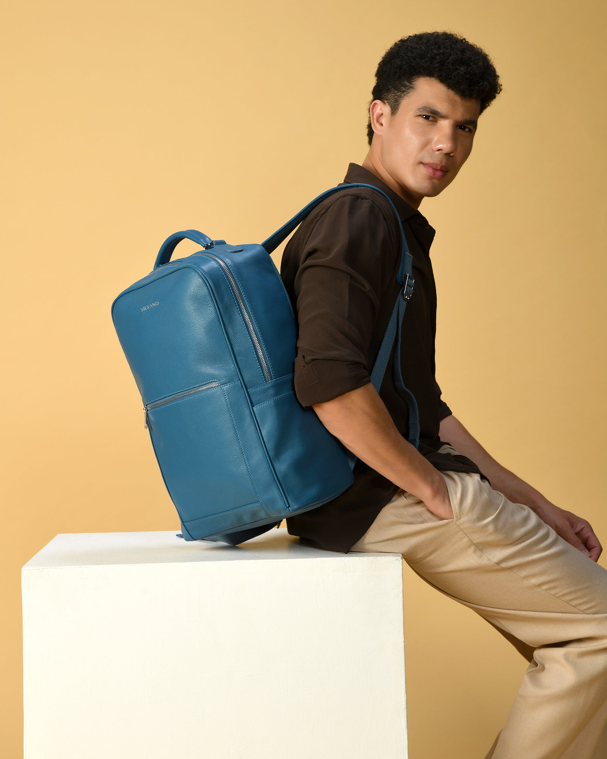 CORE LAPTOP BACKPACK FOR MEN- LYONS BLUE