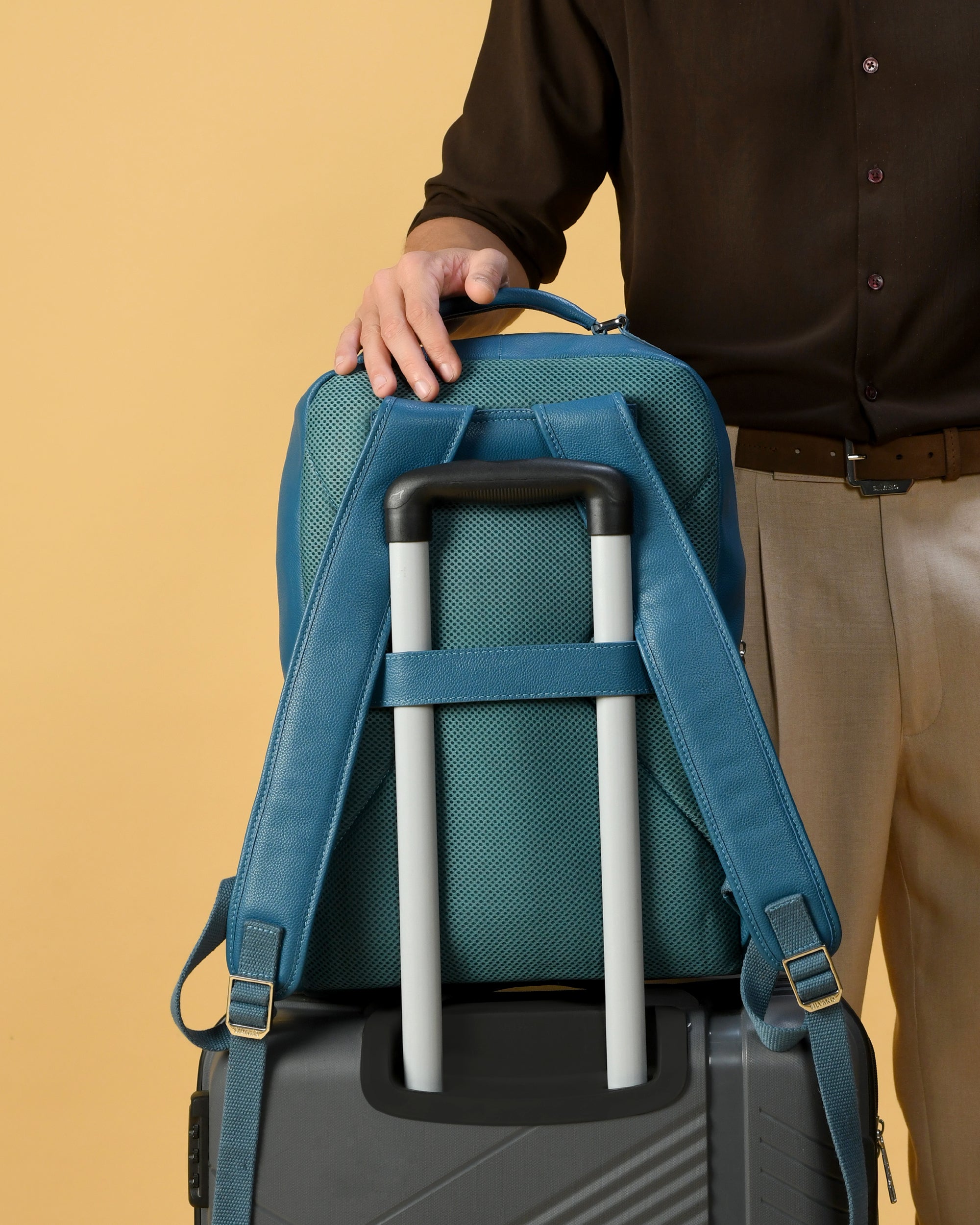 CORE LAPTOP BACKPACK FOR MEN- LYONS BLUE