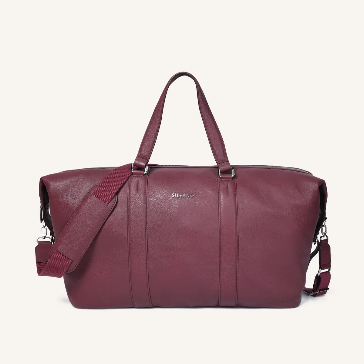 Silvano leather duffle bags