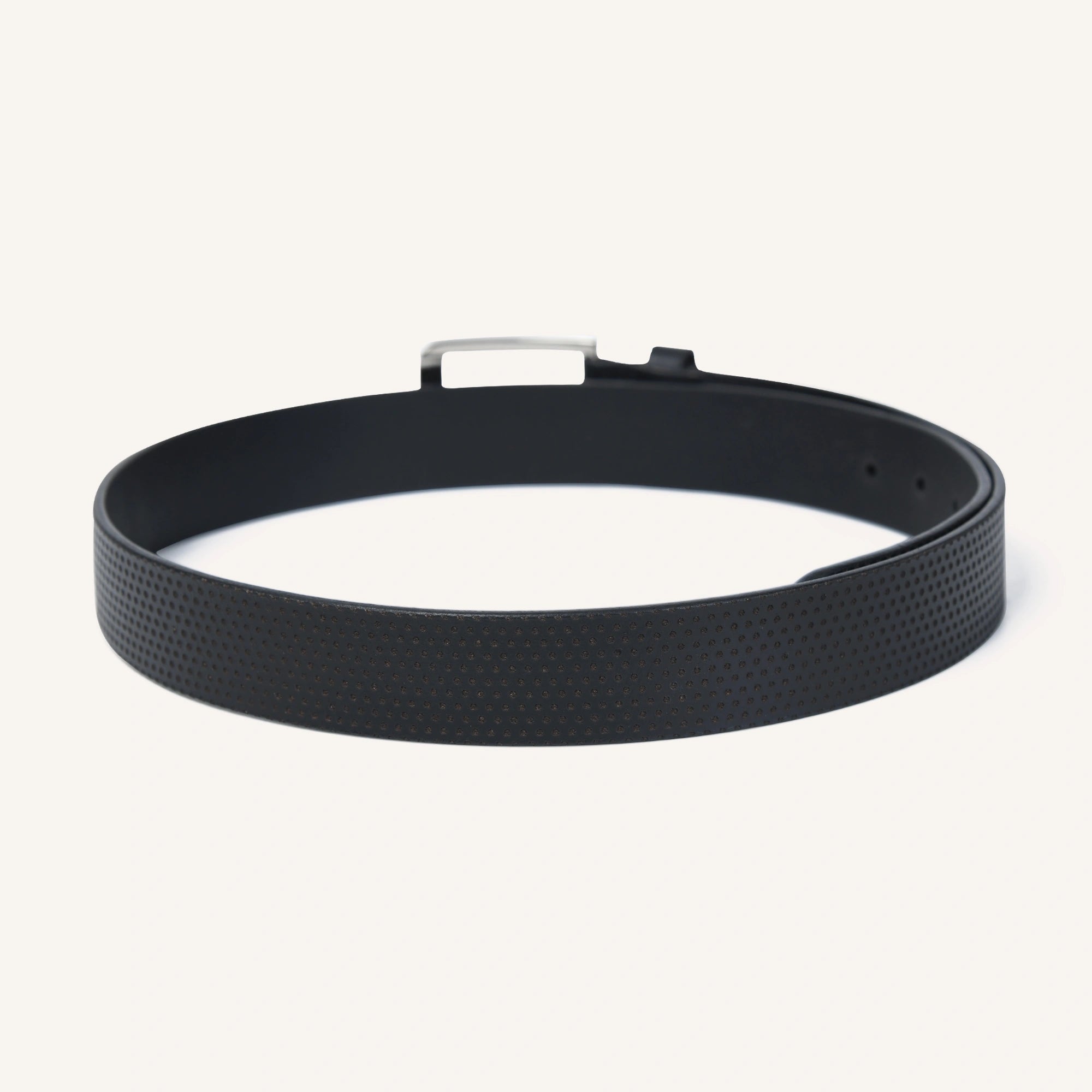 VOYAGER CASUAL BELT (LASER) - BLACK