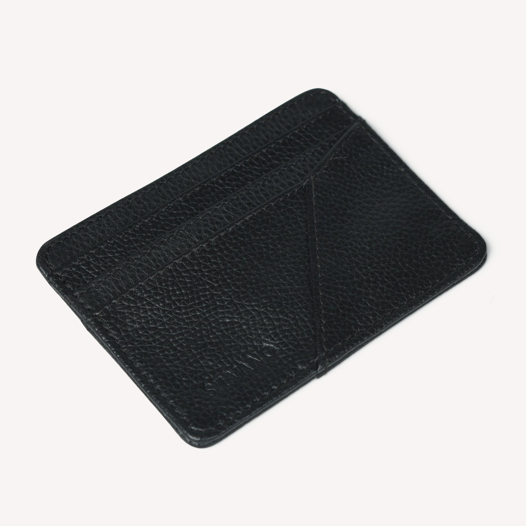 ARCO VAULT LEATHER CARD HOLDER FOR MEN – BLACK