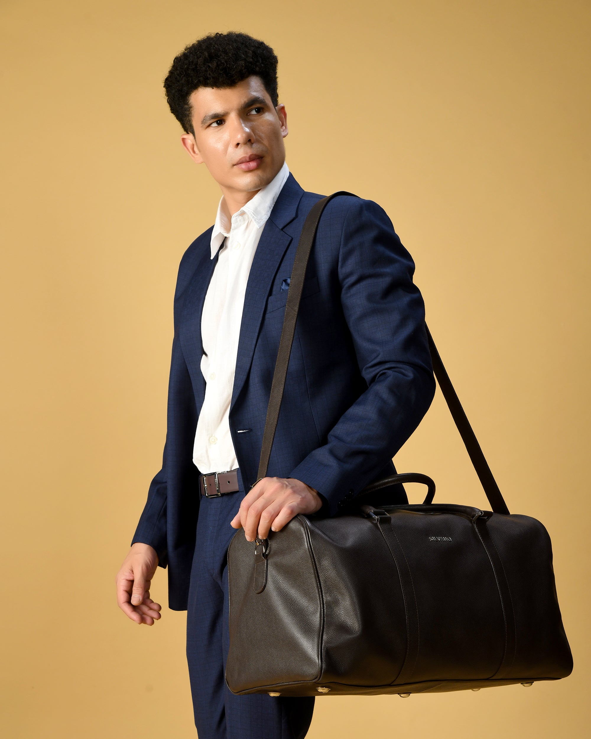 VAYAGER BARREL DUFFLE - DARK BROWN