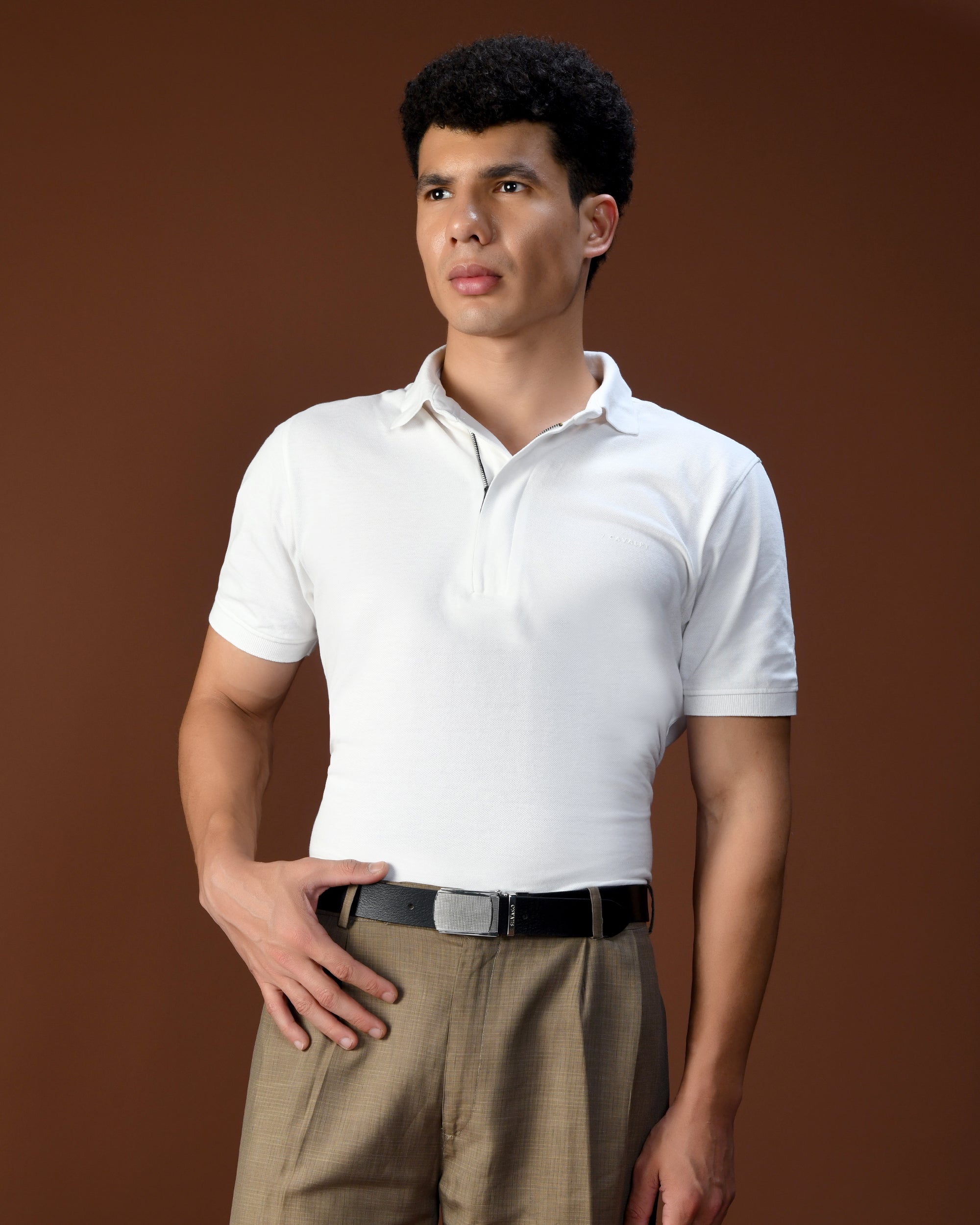 STRATO Belt FOR MEN – CAVIER /FRENCH ROAST