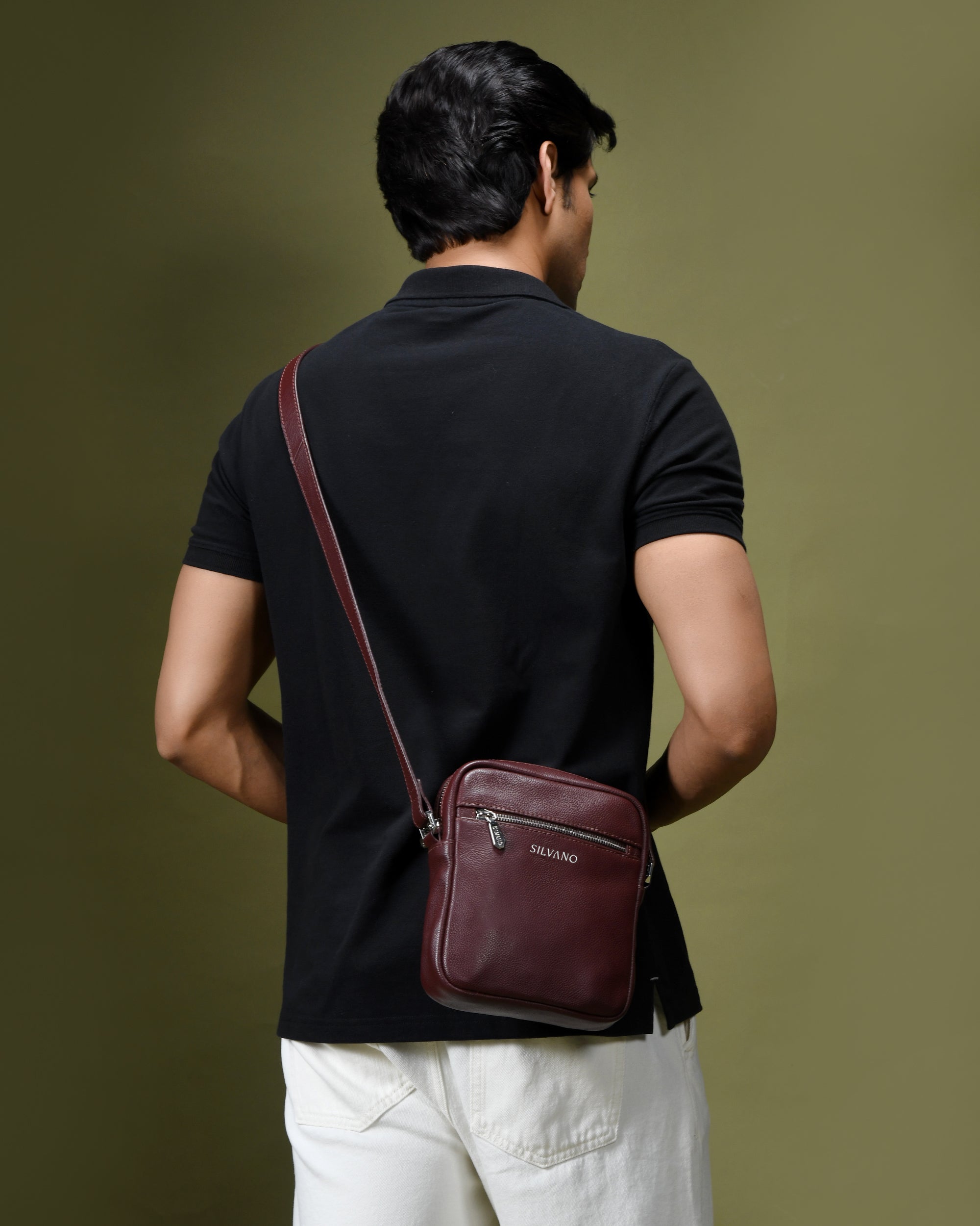 VERTITECH SLING BAG FOR MEN - BURGUNDY