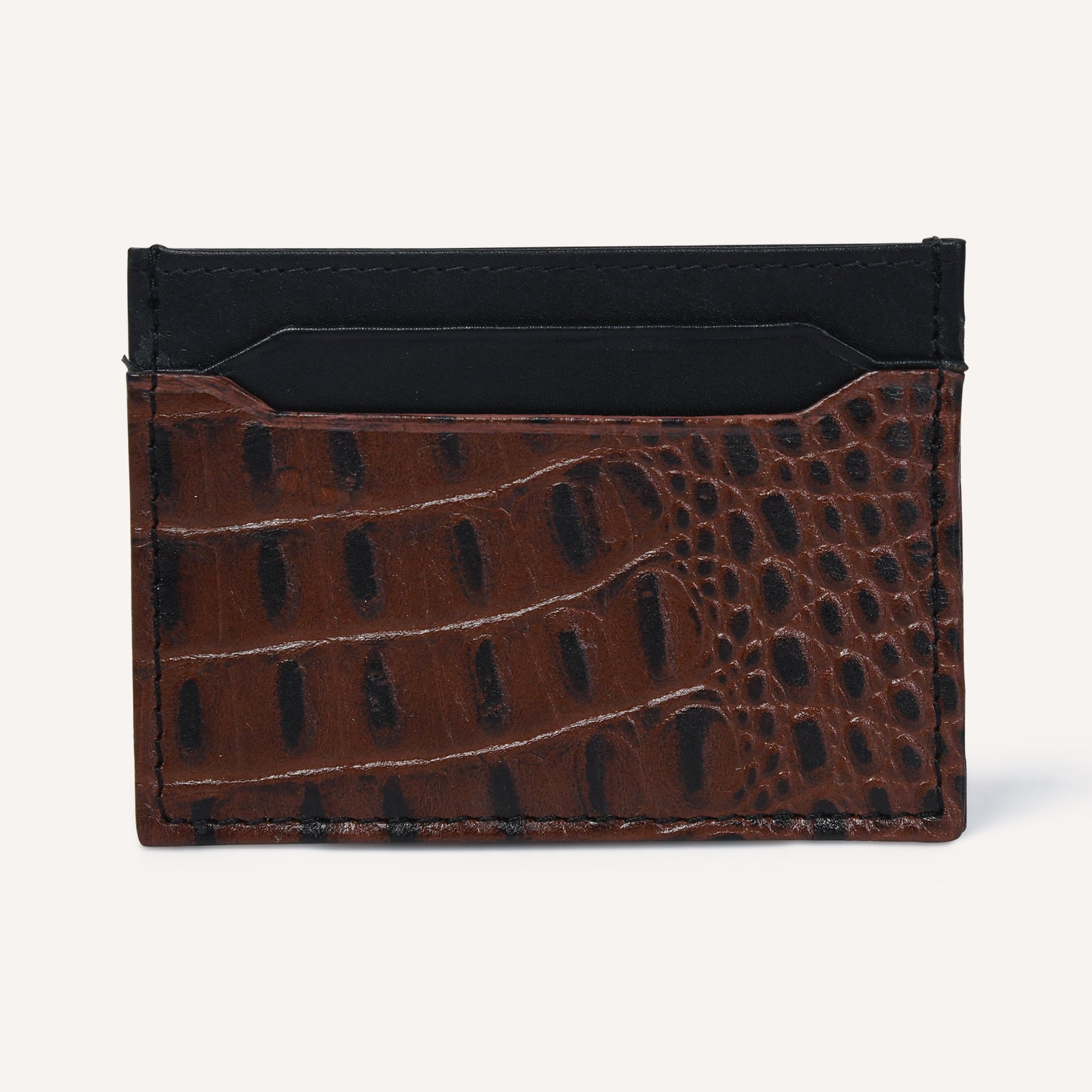 GATOR GRIP CARD HOLDER - COGNAC+BLACK