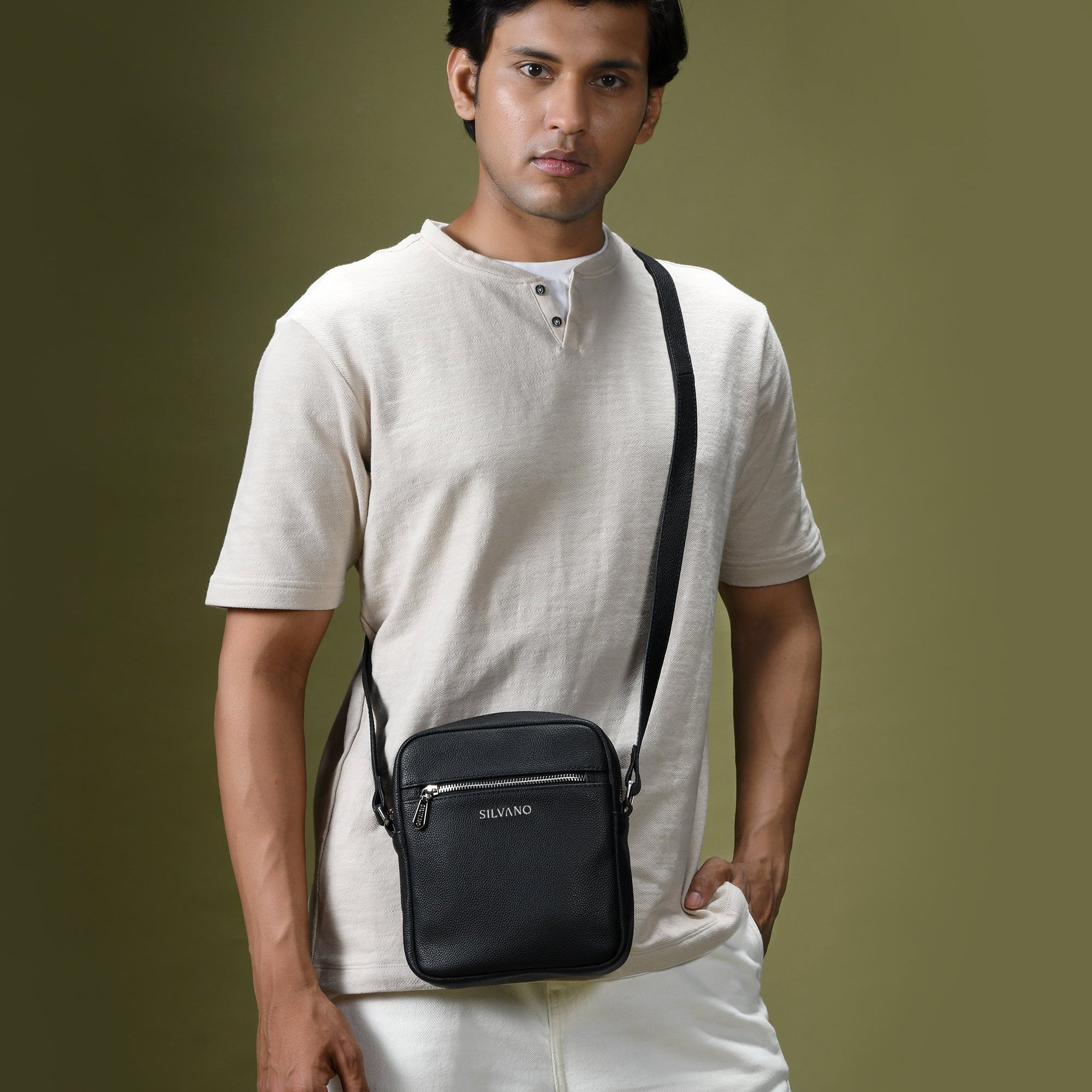VERTITECH SLING BAG FOR MEN - Black