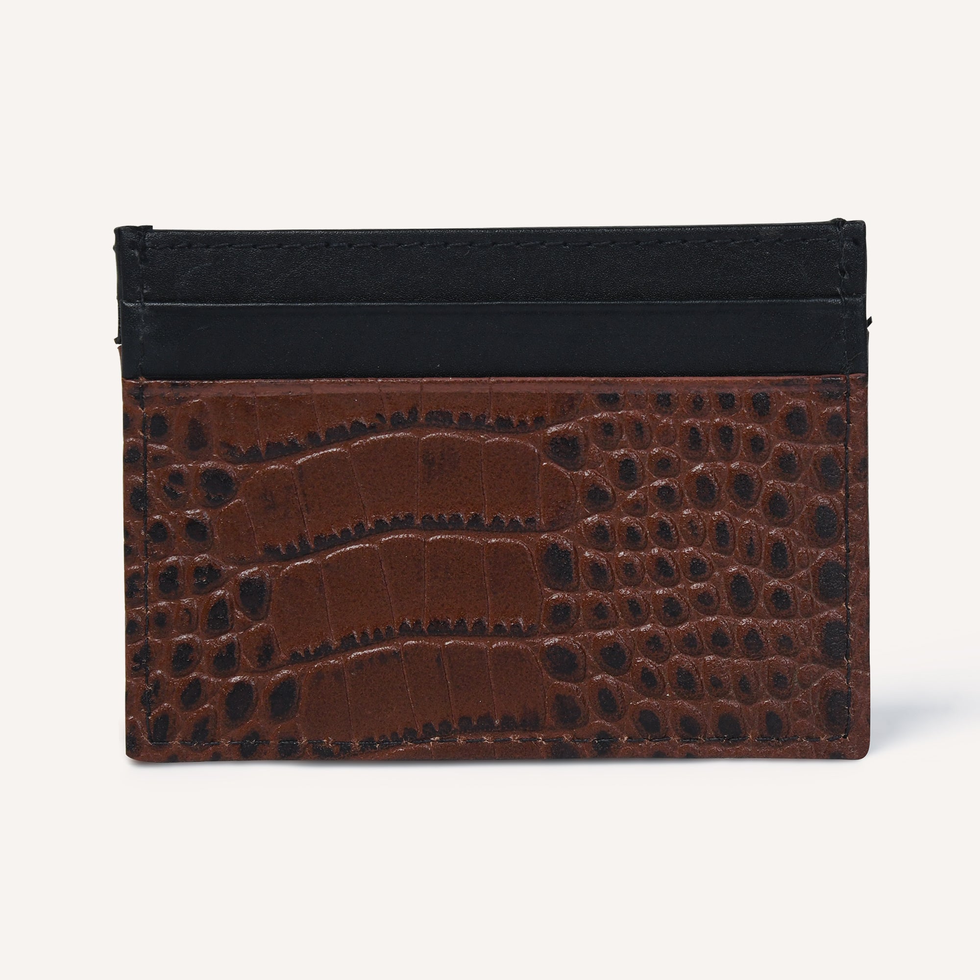 GATOR GRIP CARD HOLDER - COGNAC+BLACK
