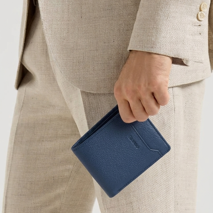 THE HEMINGWAY WALLET FOR MEN – NAVY BLUE