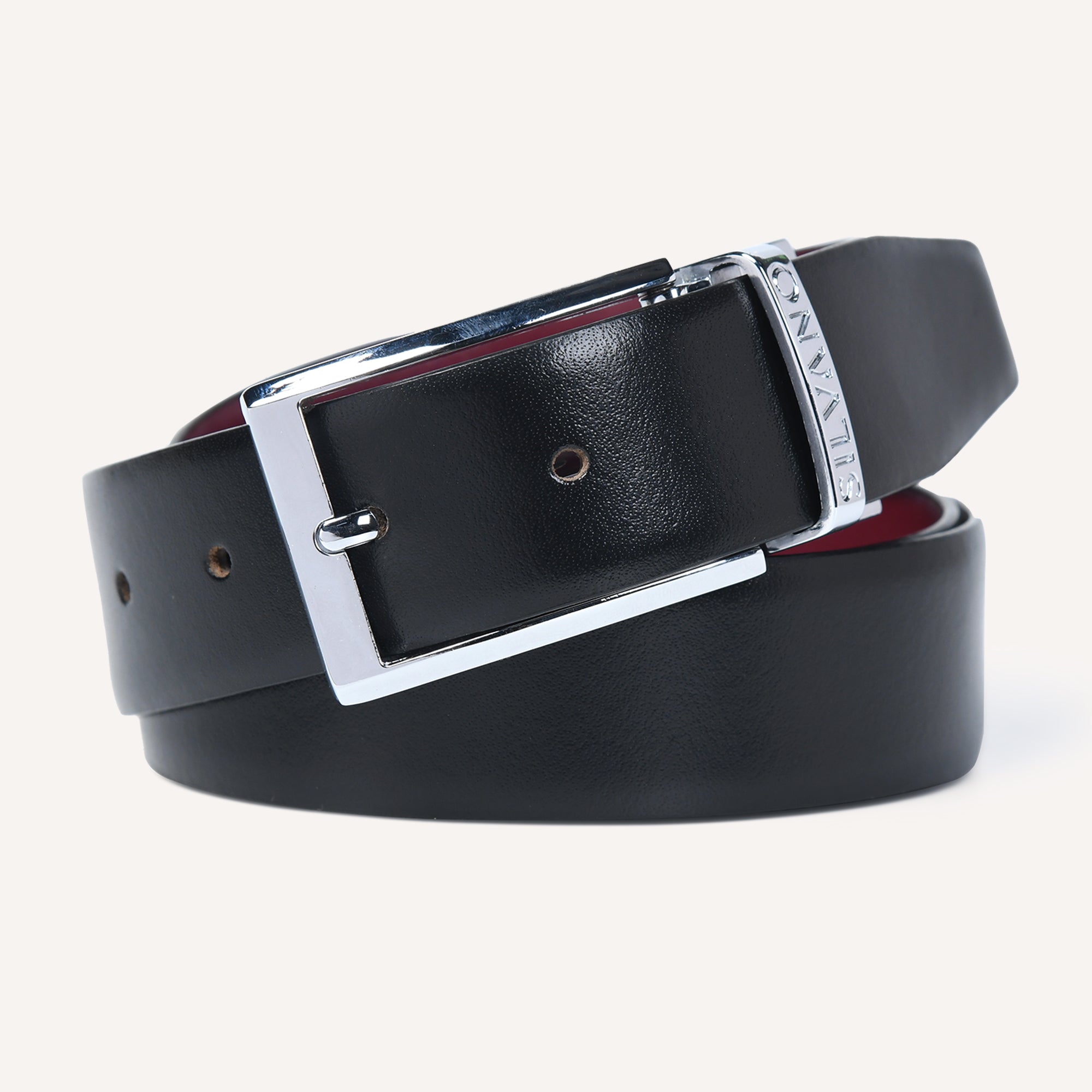 REGALIA FORMAL REVERSIBLE BELT - RED/BLACK