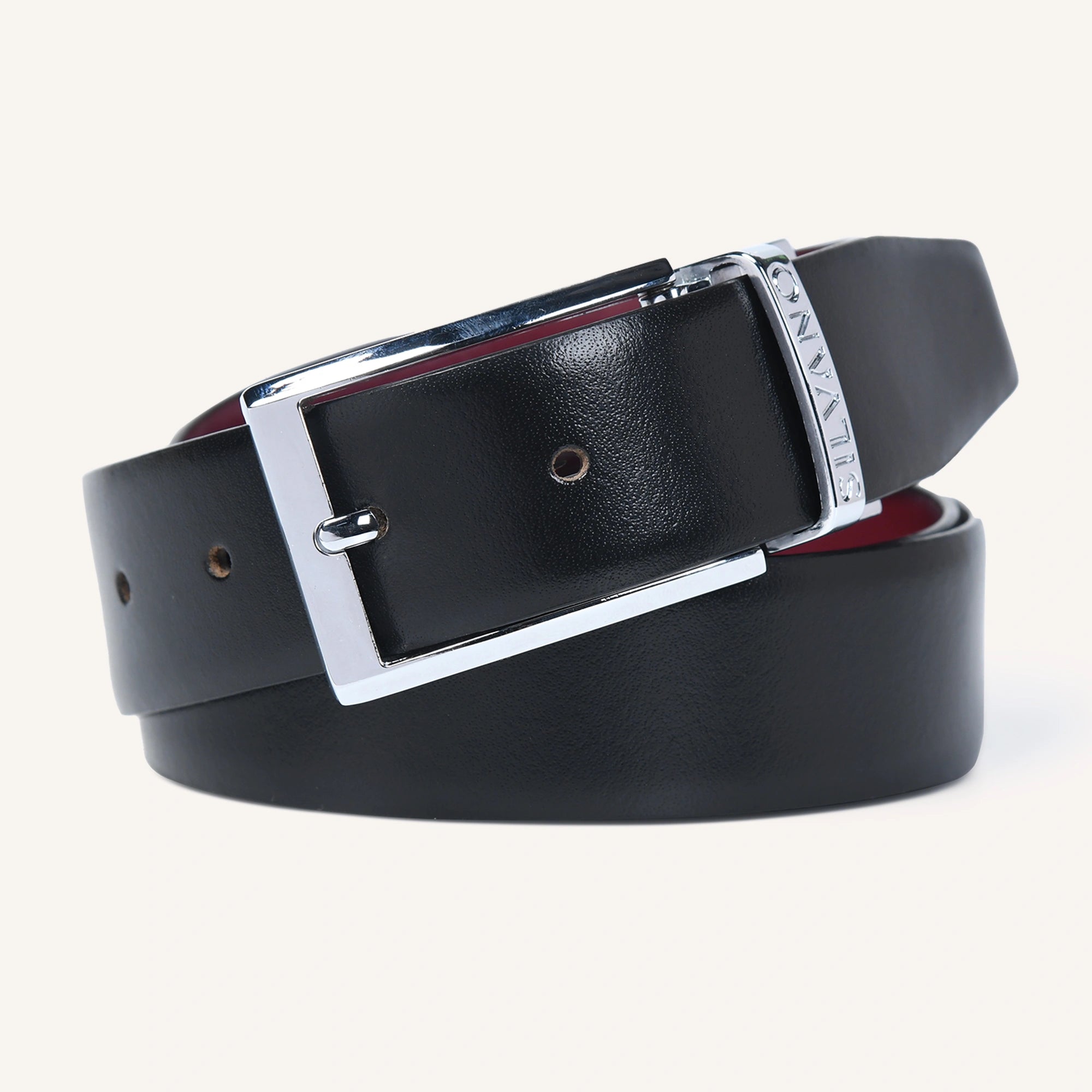 REGALIA FORMAL REVERSIBLE BELT - RED/BLACK