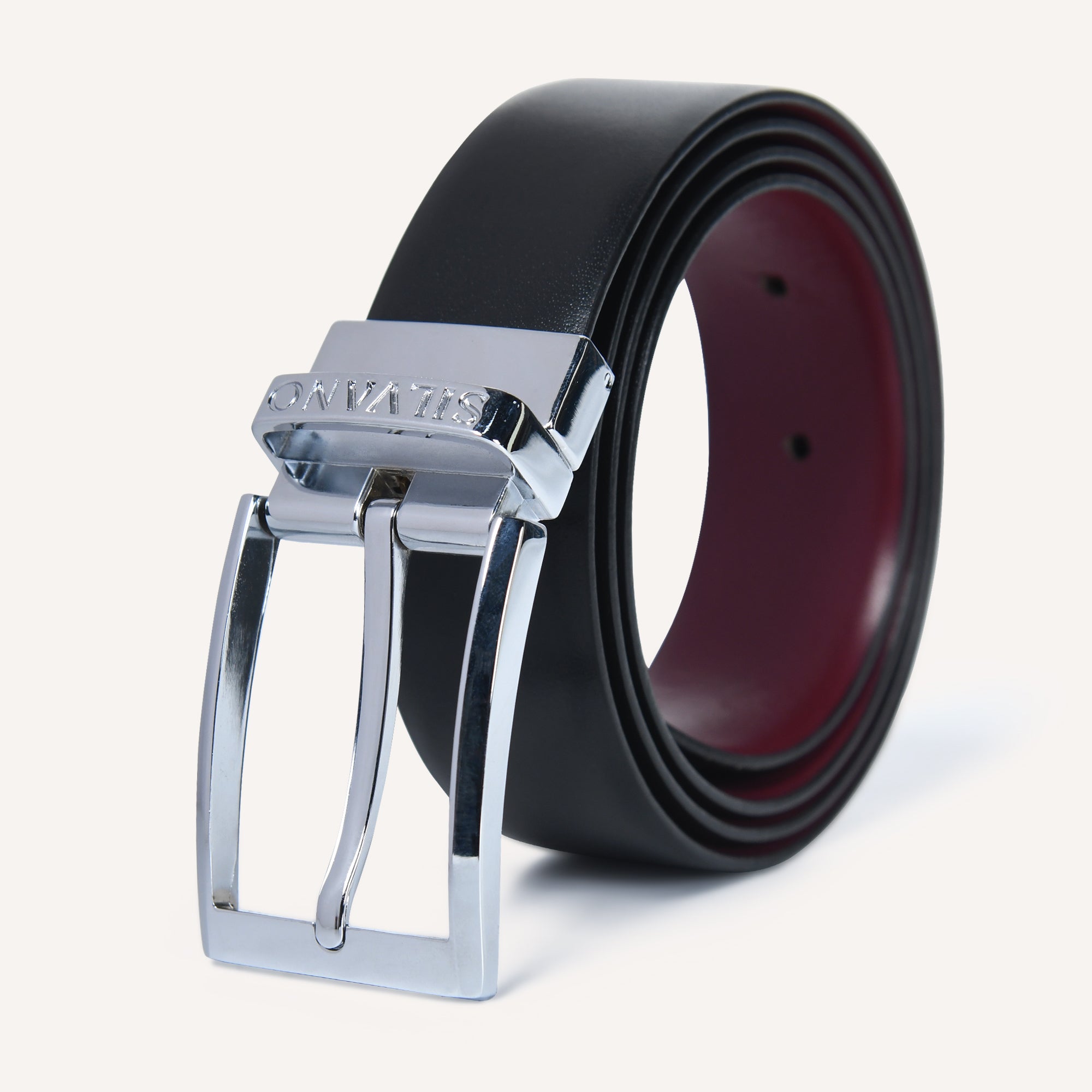 REGALIA FORMAL REVERSIBLE BELT - RED/BLACK