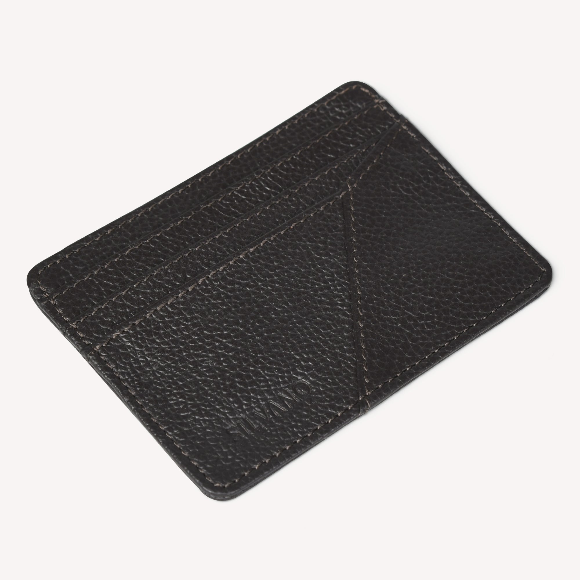 ARCO VAULT LEATHER CARD HOLDER FOR MEN – DARK BROWN