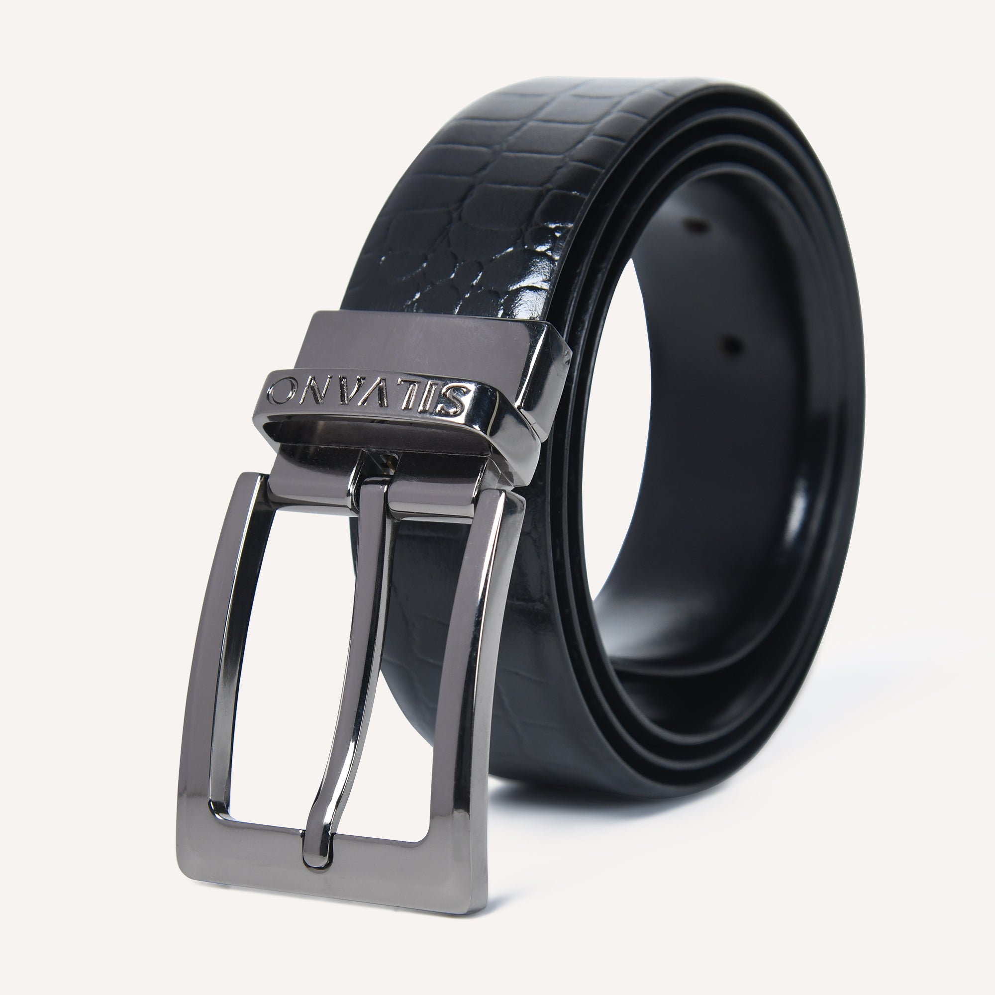 CLASSIC CLAPS FORMAL REVERSIBLE BELT - BLACK