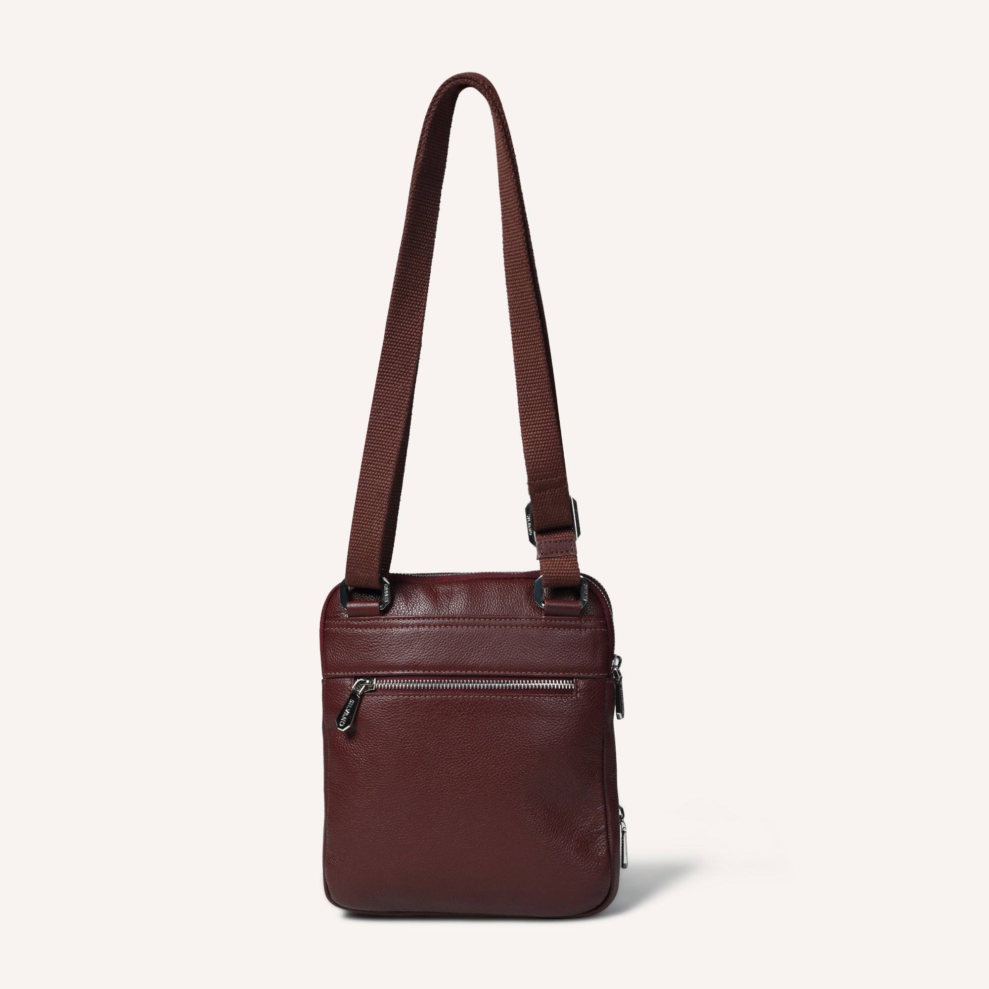 MANHATTAN MESSENGER BAG FOR MEN - BURGUNDY