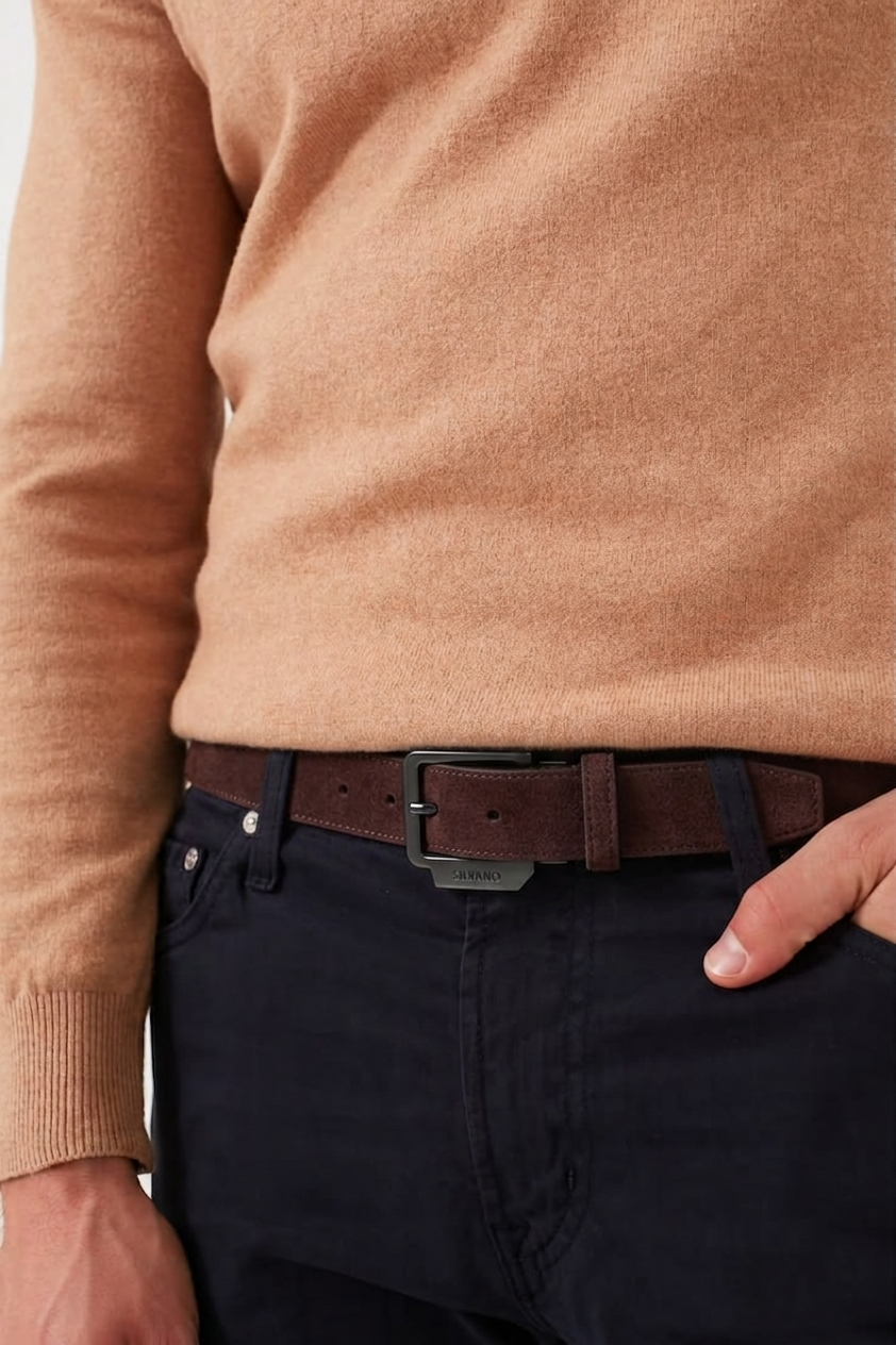 THE HUDSON Belt FOR MEN – FRENCH ROAST