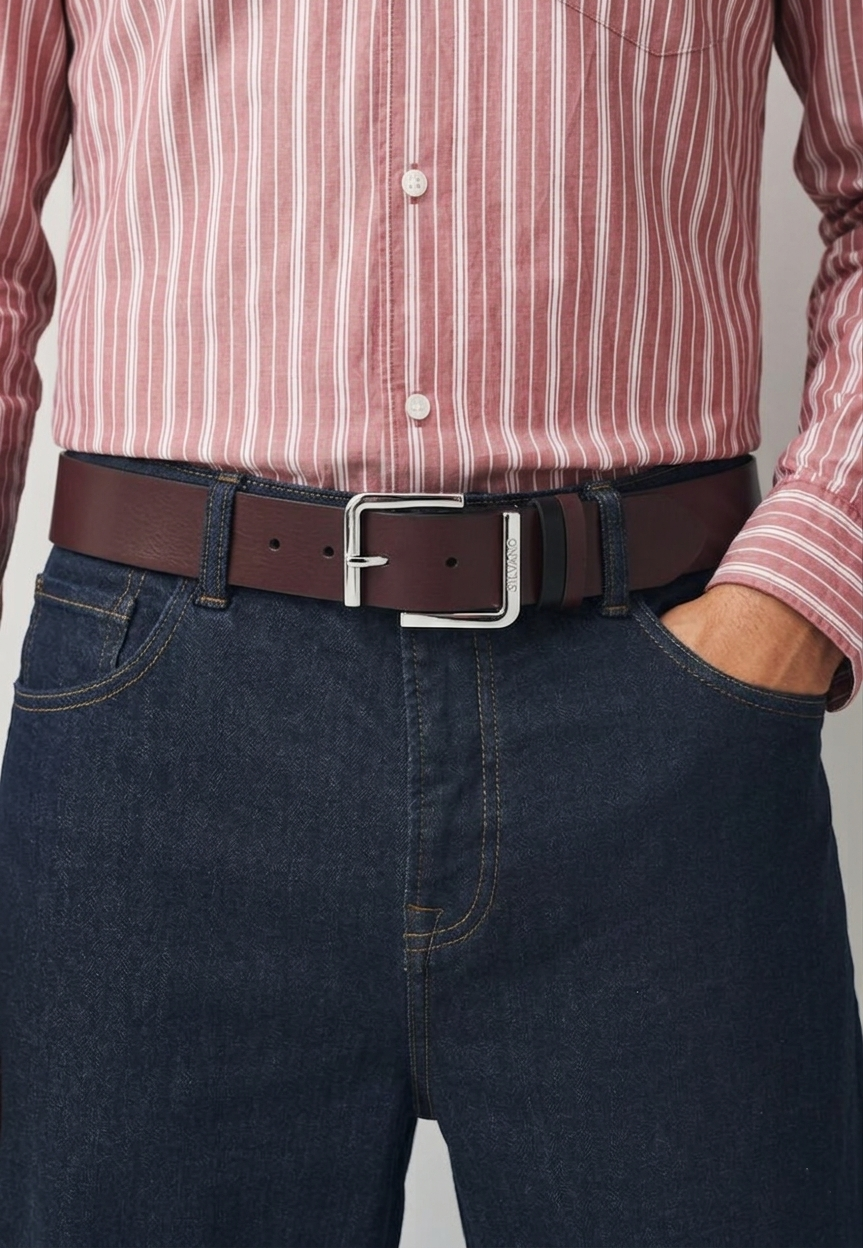 THE URBAN LINEA Belt FOR MEN – FRENCH ROAST