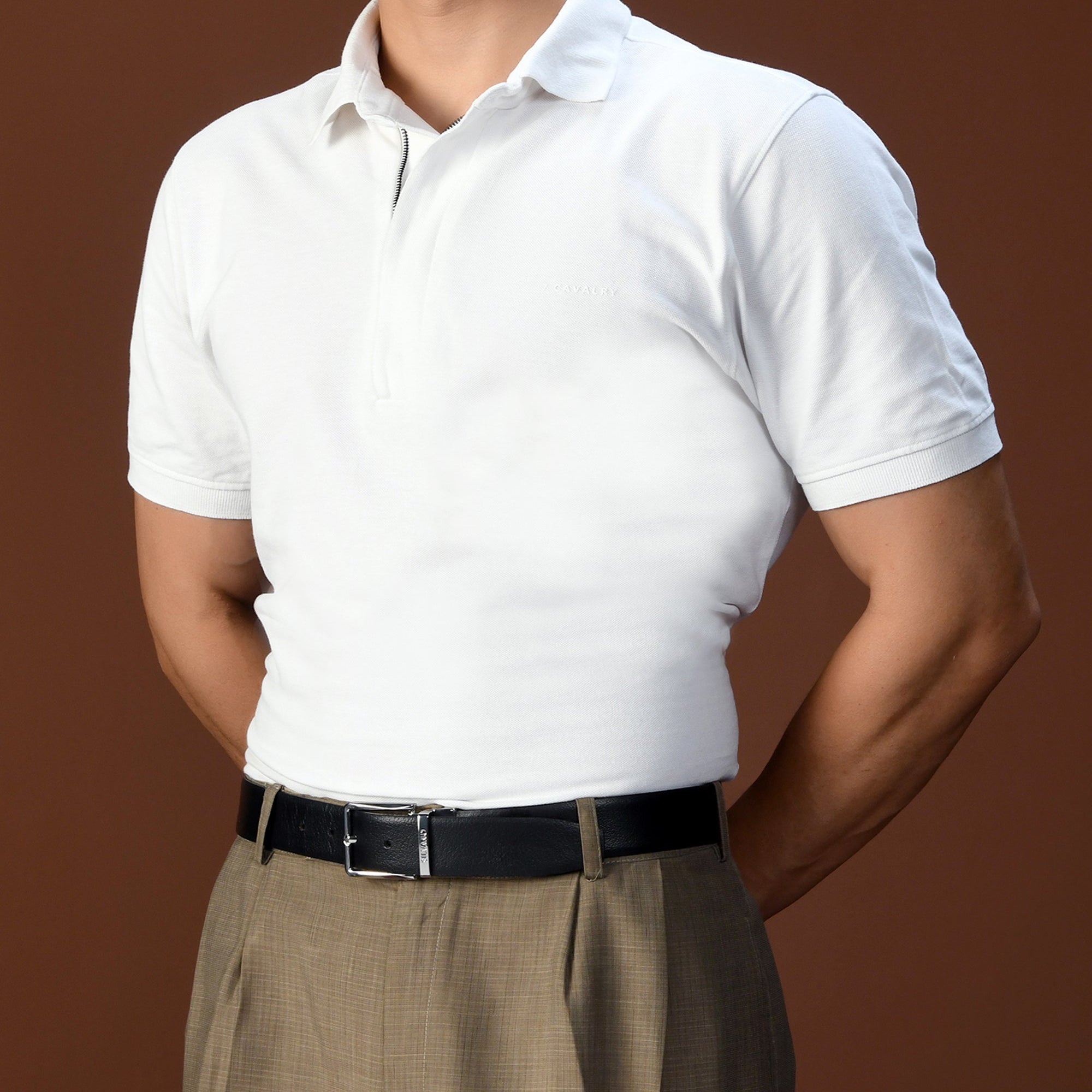 TOSCANO Belt FOR MEN – CAVIAR/CAVIAR