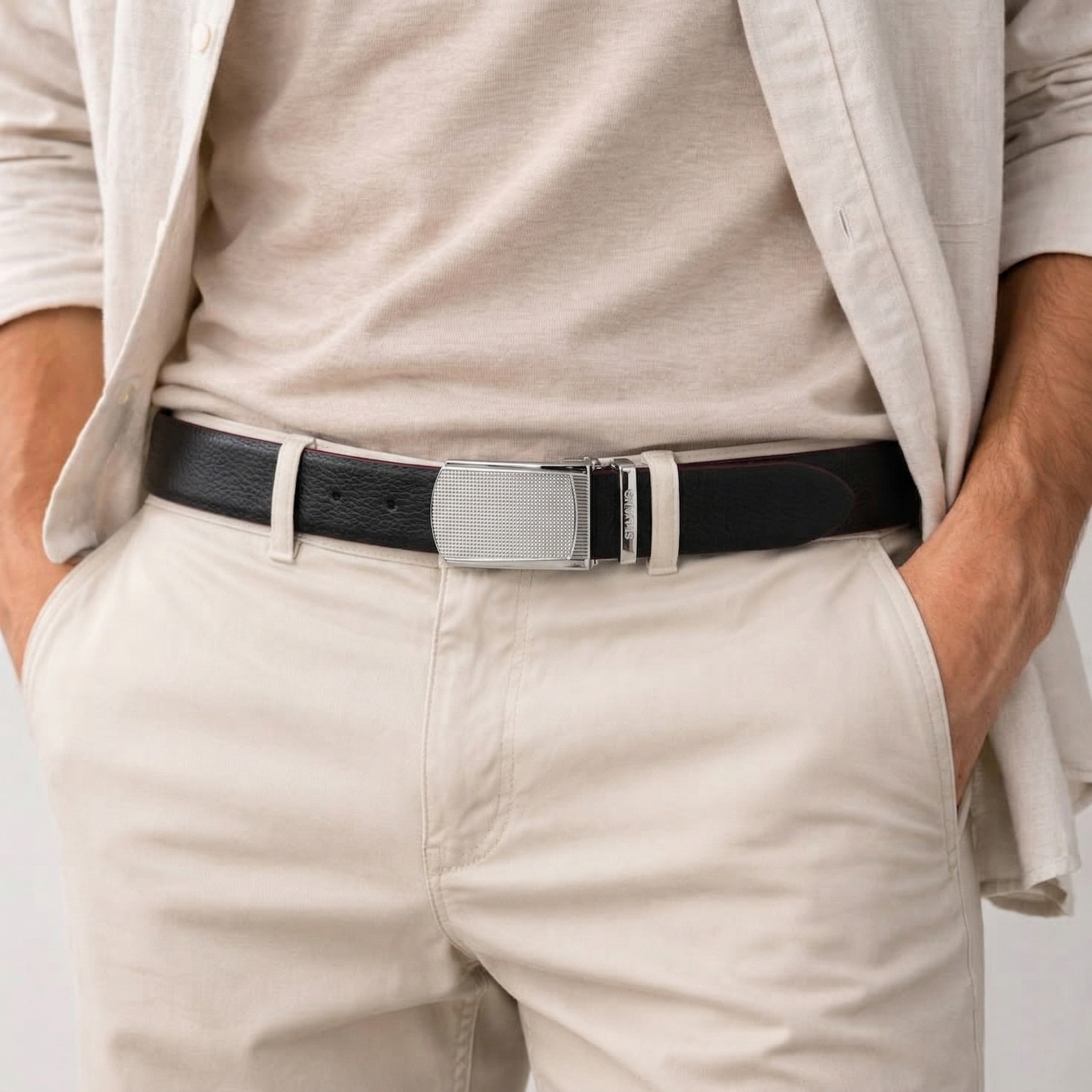 STRATO Belt FOR MEN – CAVIER /FRENCH ROAST
