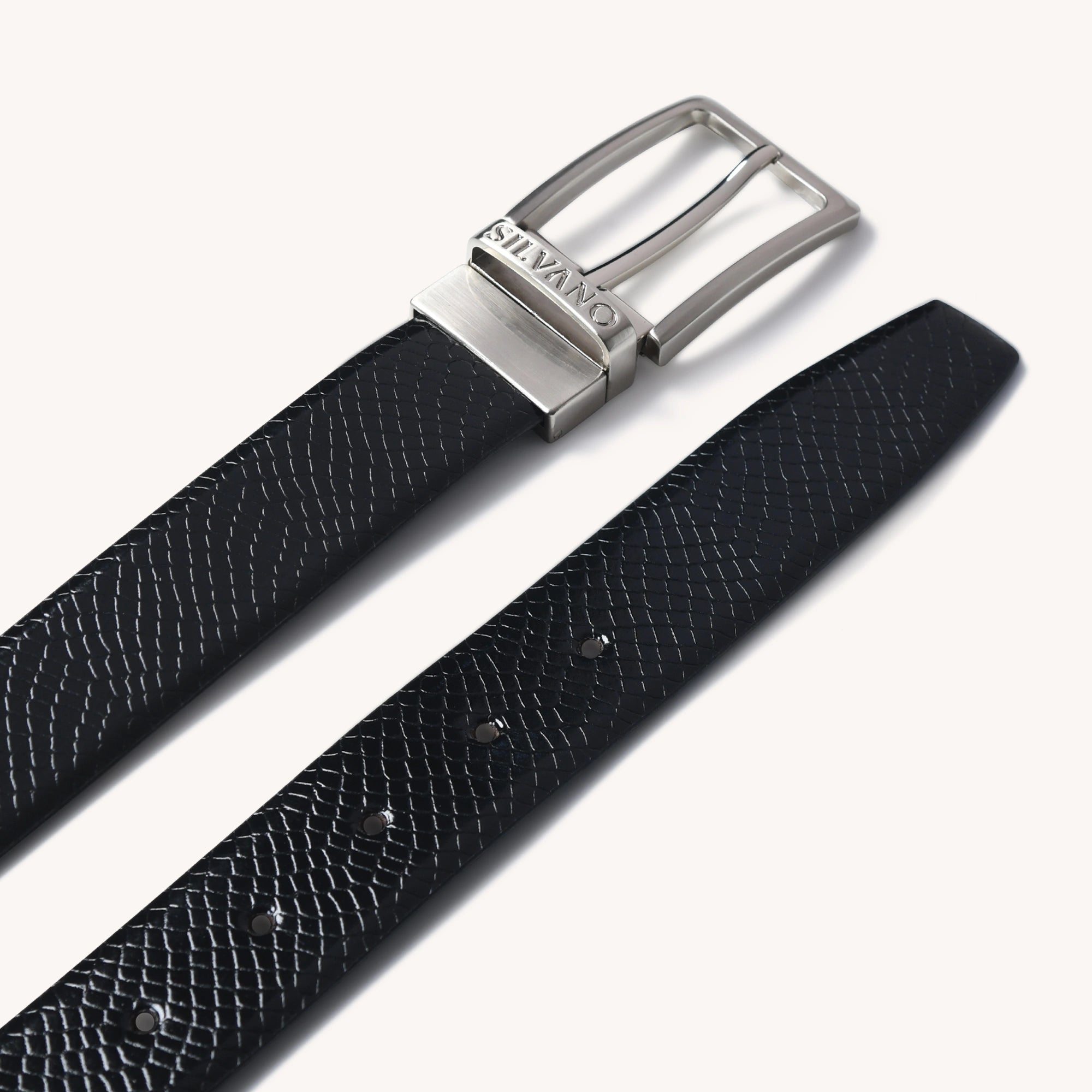 PIONEER BAND FORMAL REVERSIBLE BELT - BLACK