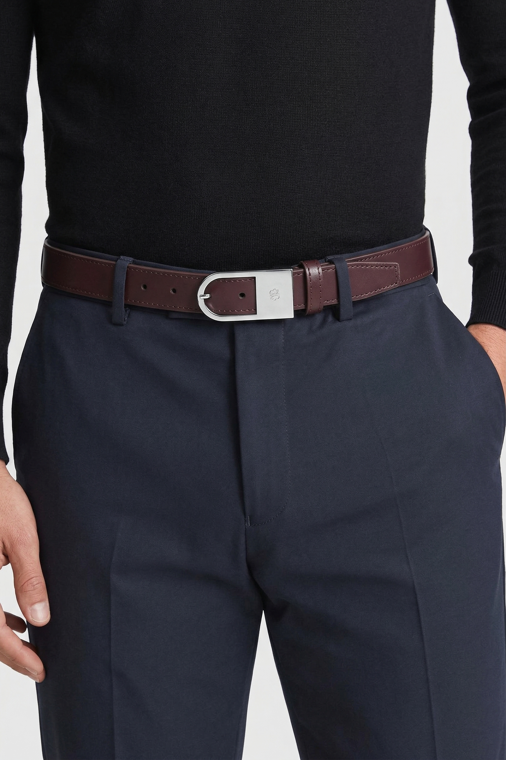 BELGRAVIA Belt FOR MEN – FRENCH ROAST