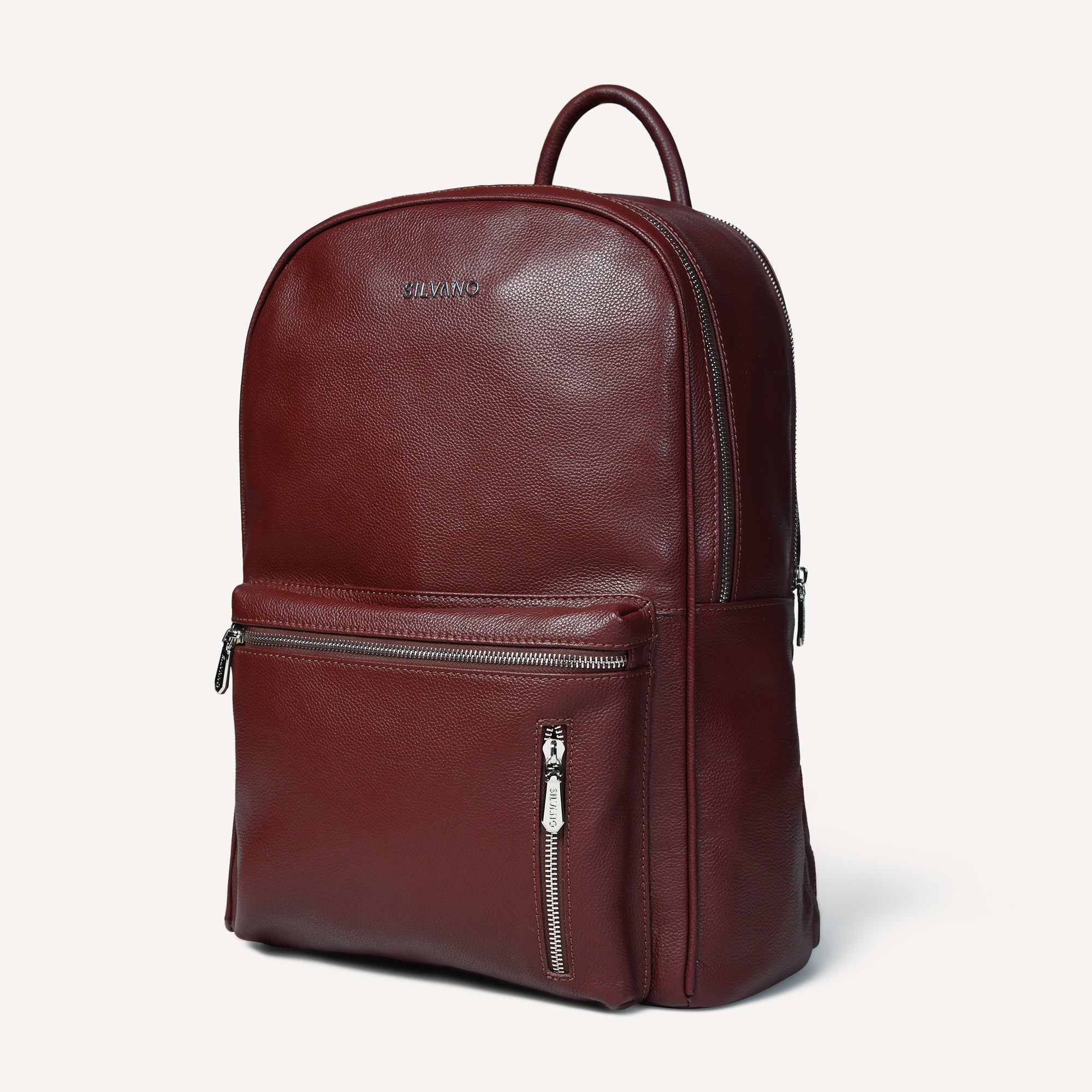 Alto Leather Backpack for Men – Burgundy