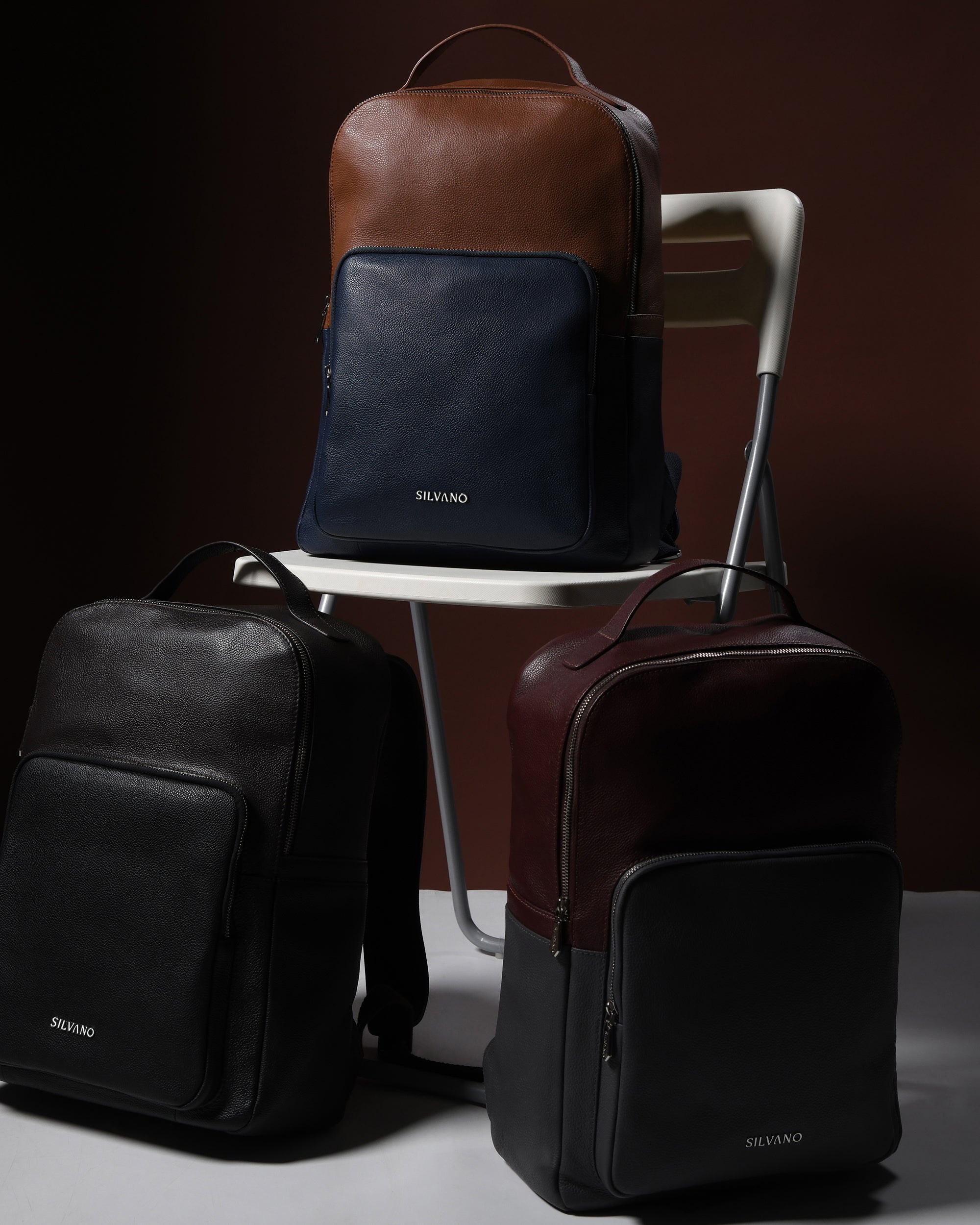 DUOTONE BACKPACK FOR MEN – BROWN/BLACK