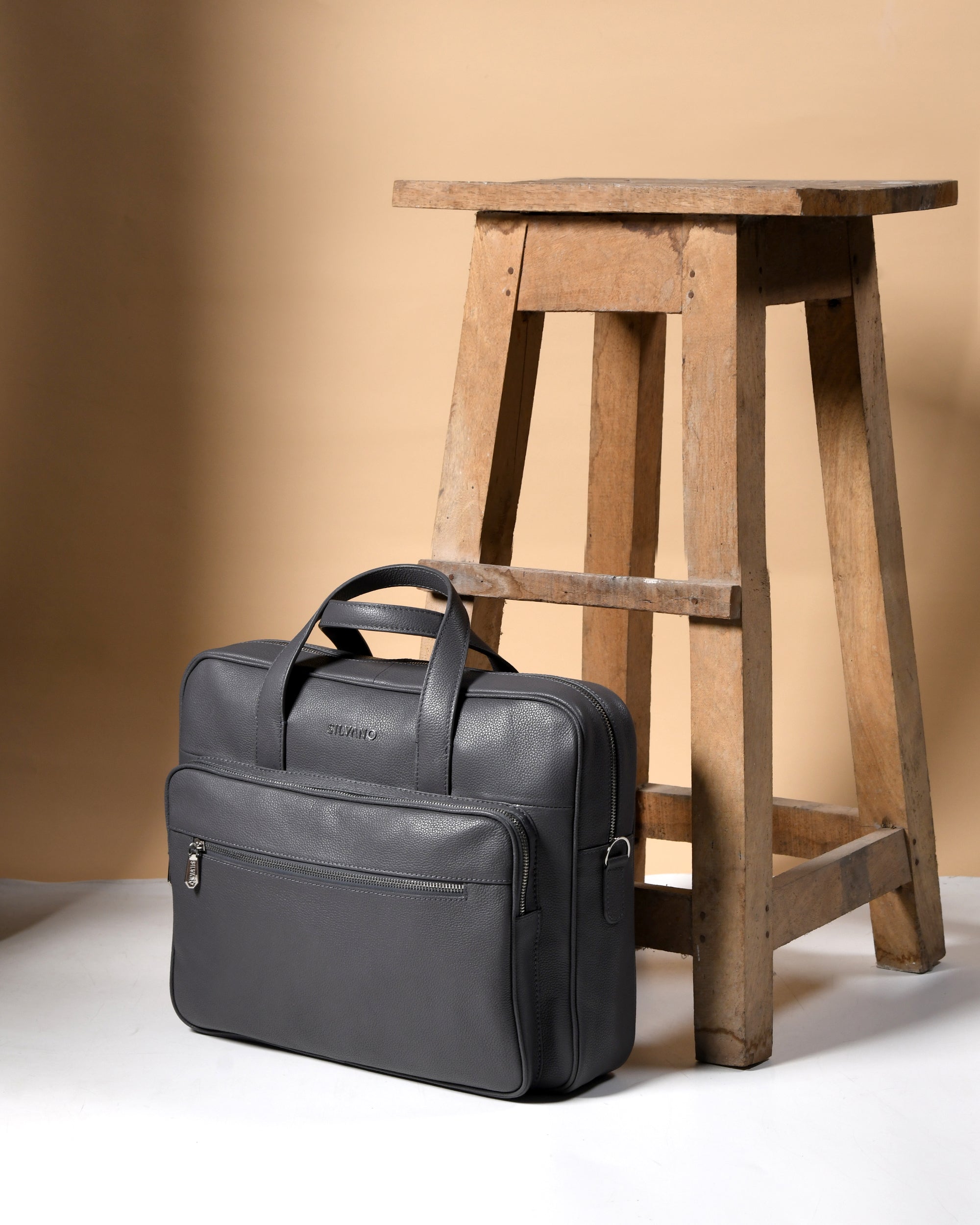 VERO LAPTOP BAG FOR MEN - GREY