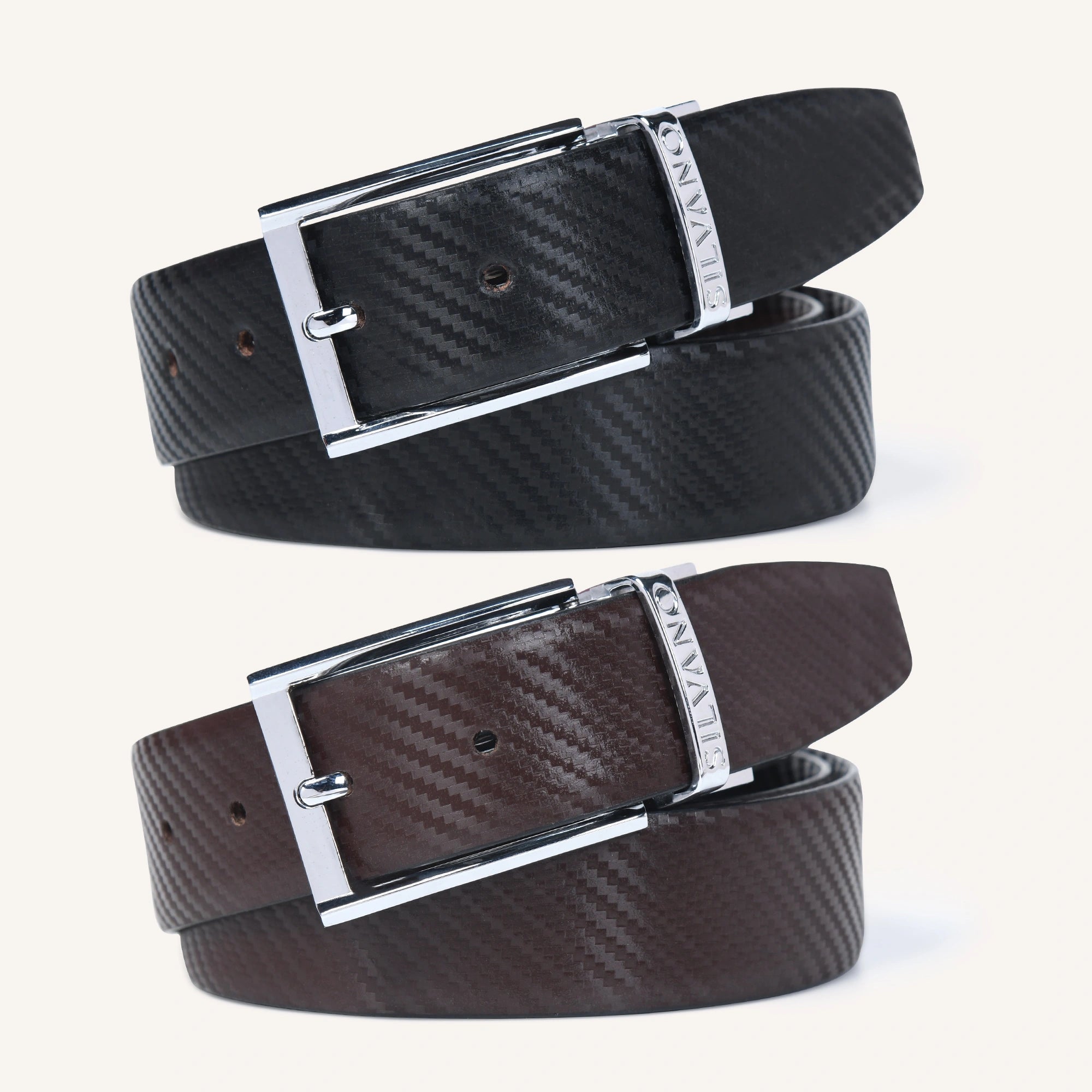 GUARDIAN GIRDLE FORMAL REVERSIBLE BELT - BLACK/BROWN