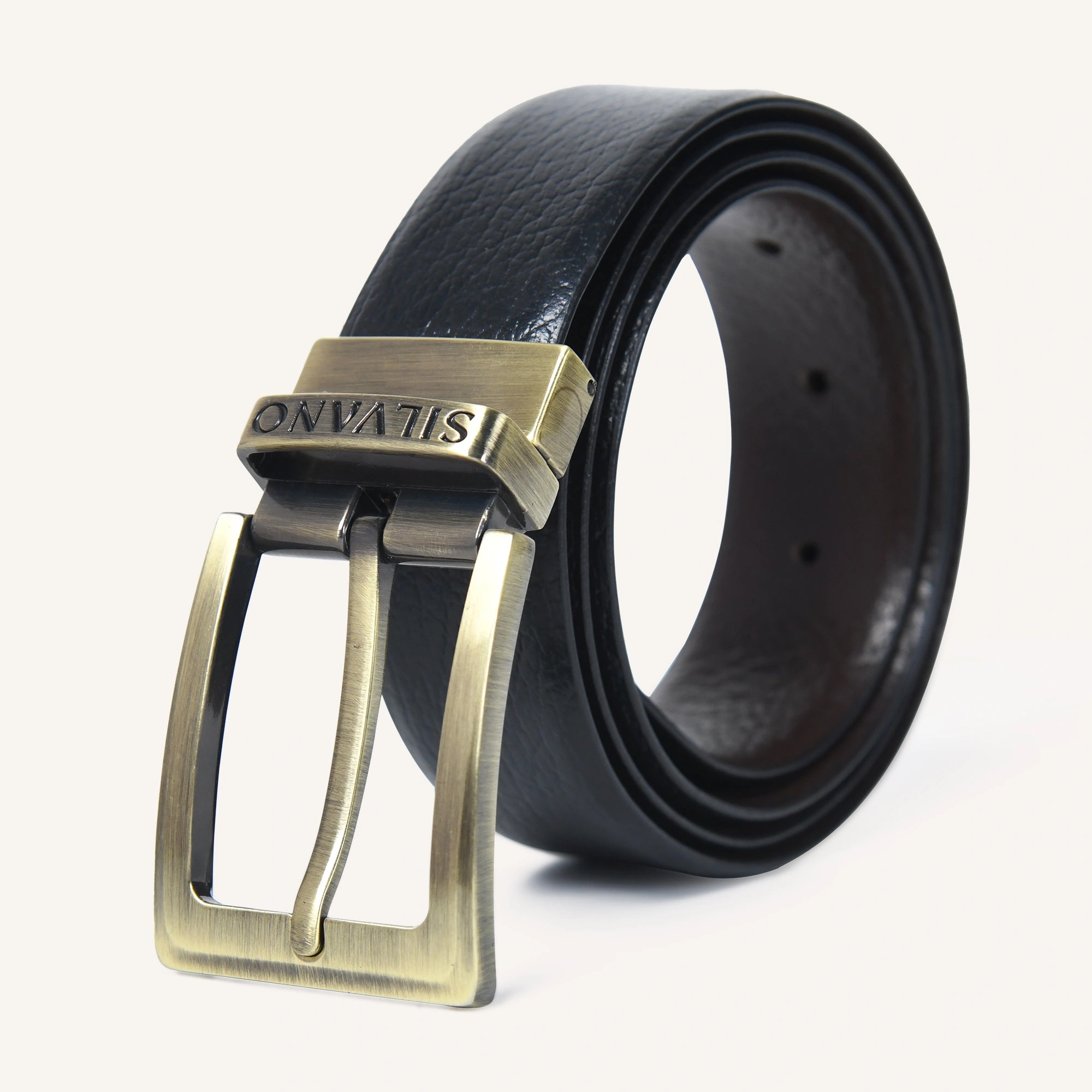TRIUMPH CINCH FORMAL REVERSIBLE BELT - BLACK/DARK BROWN