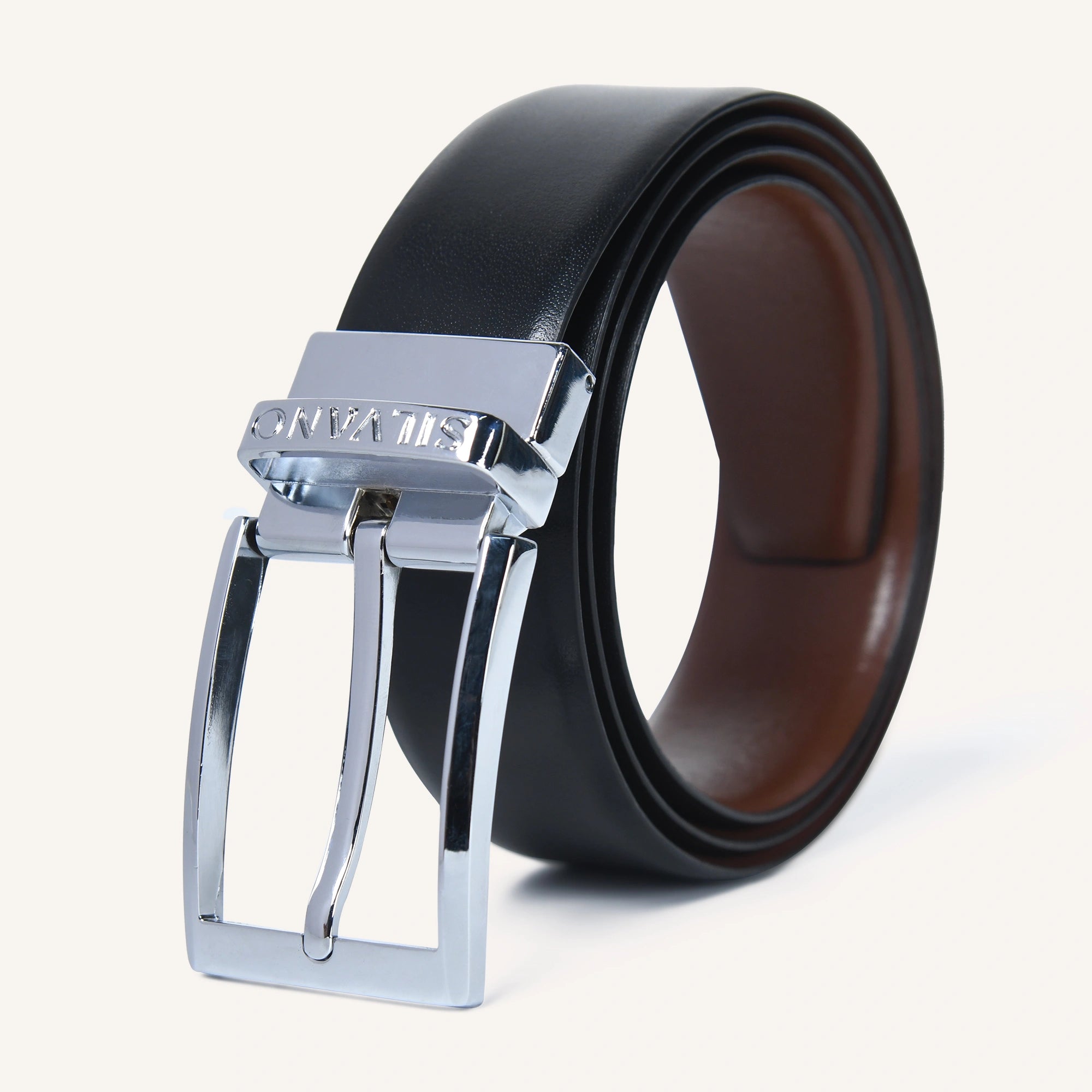 MAVERICK BELT FORMAL REVERSIBLE BELT - BLACK/BROWN