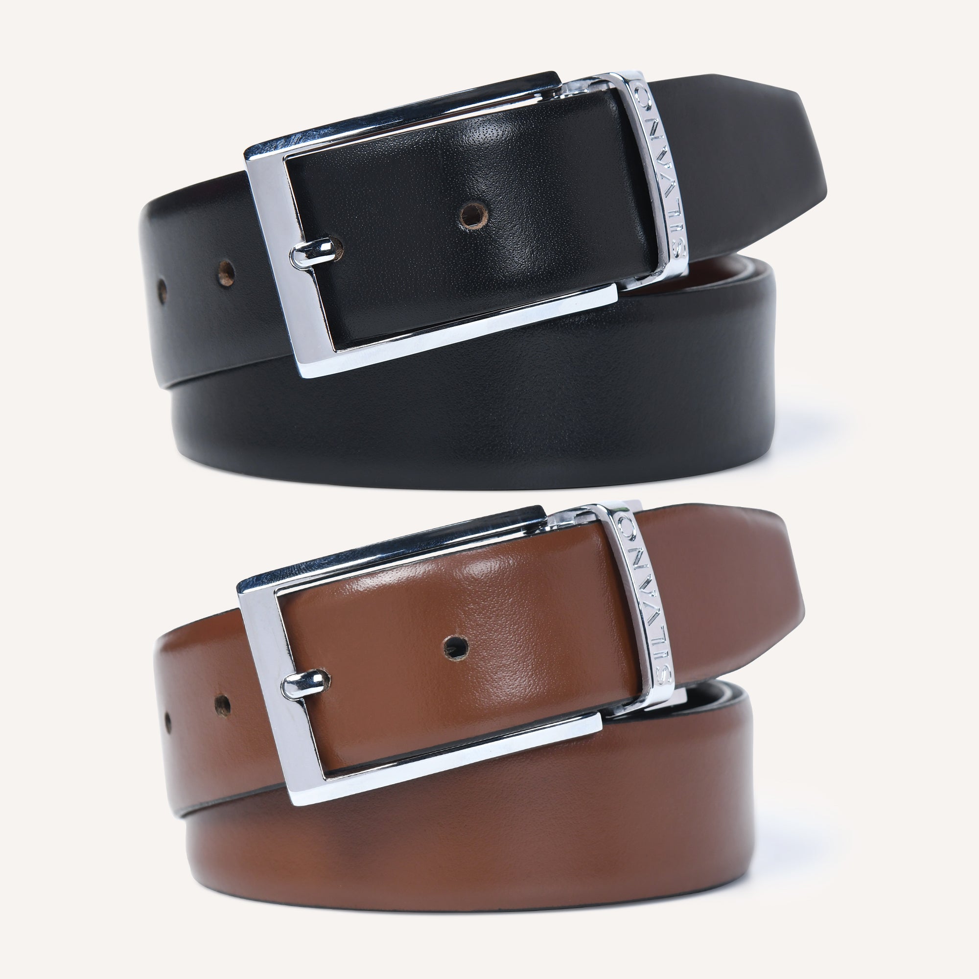 MAVERICK BELT FORMAL REVERSIBLE BELT - BLACK/BROWN