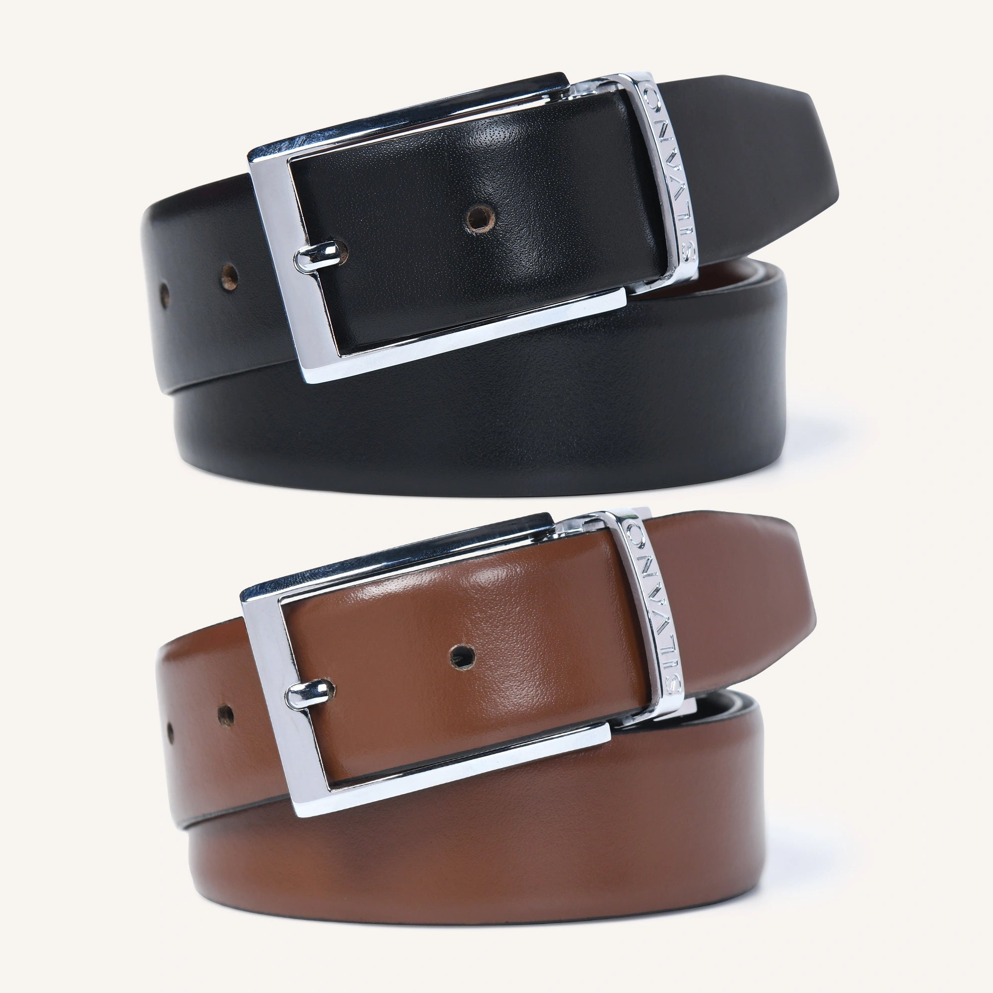 MAVERICK BELT FORMAL REVERSIBLE BELT - BLACK/BROWN